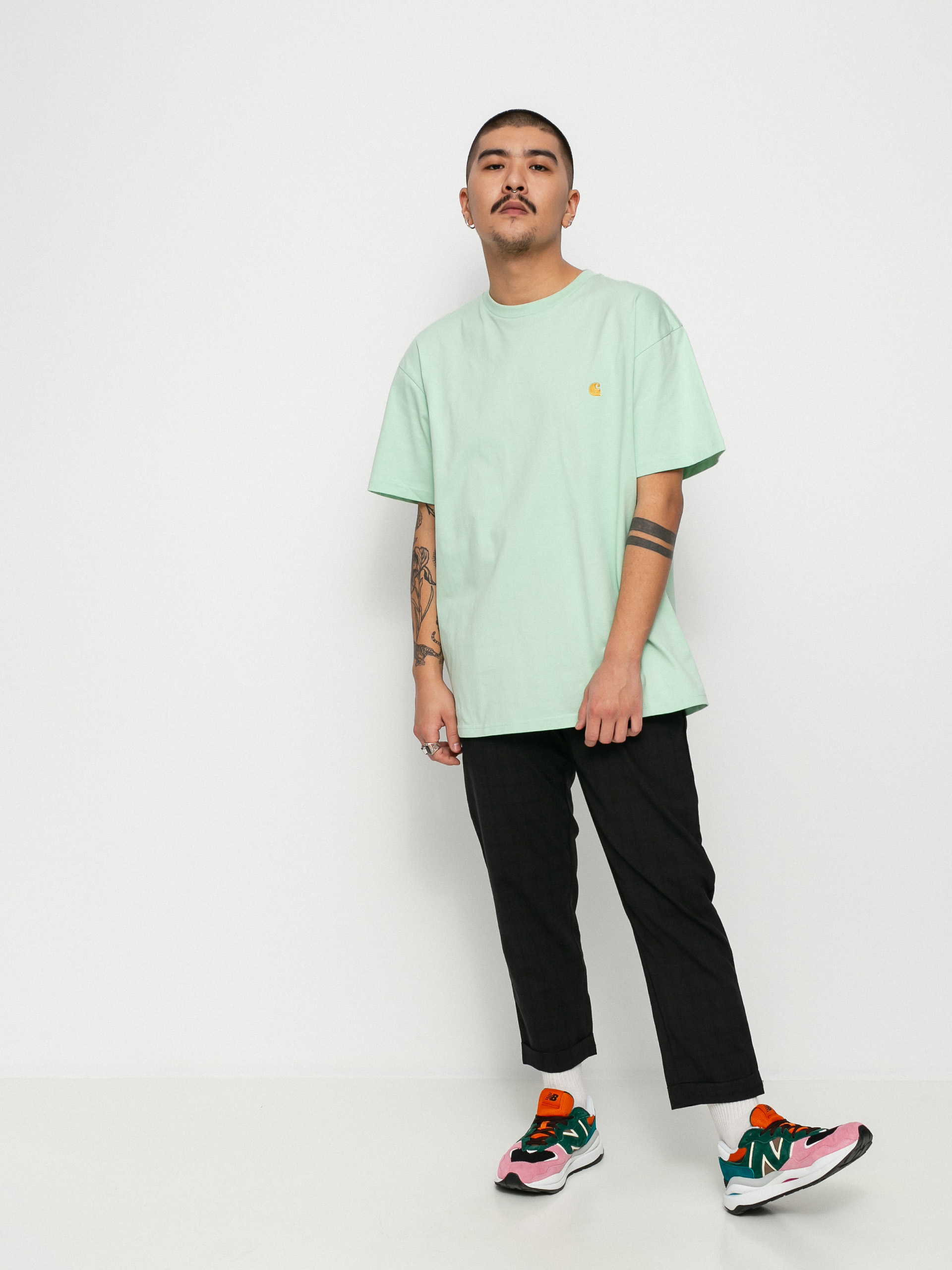 Carhartt WIP Chase T-Shirt (pale spearmint/gold)