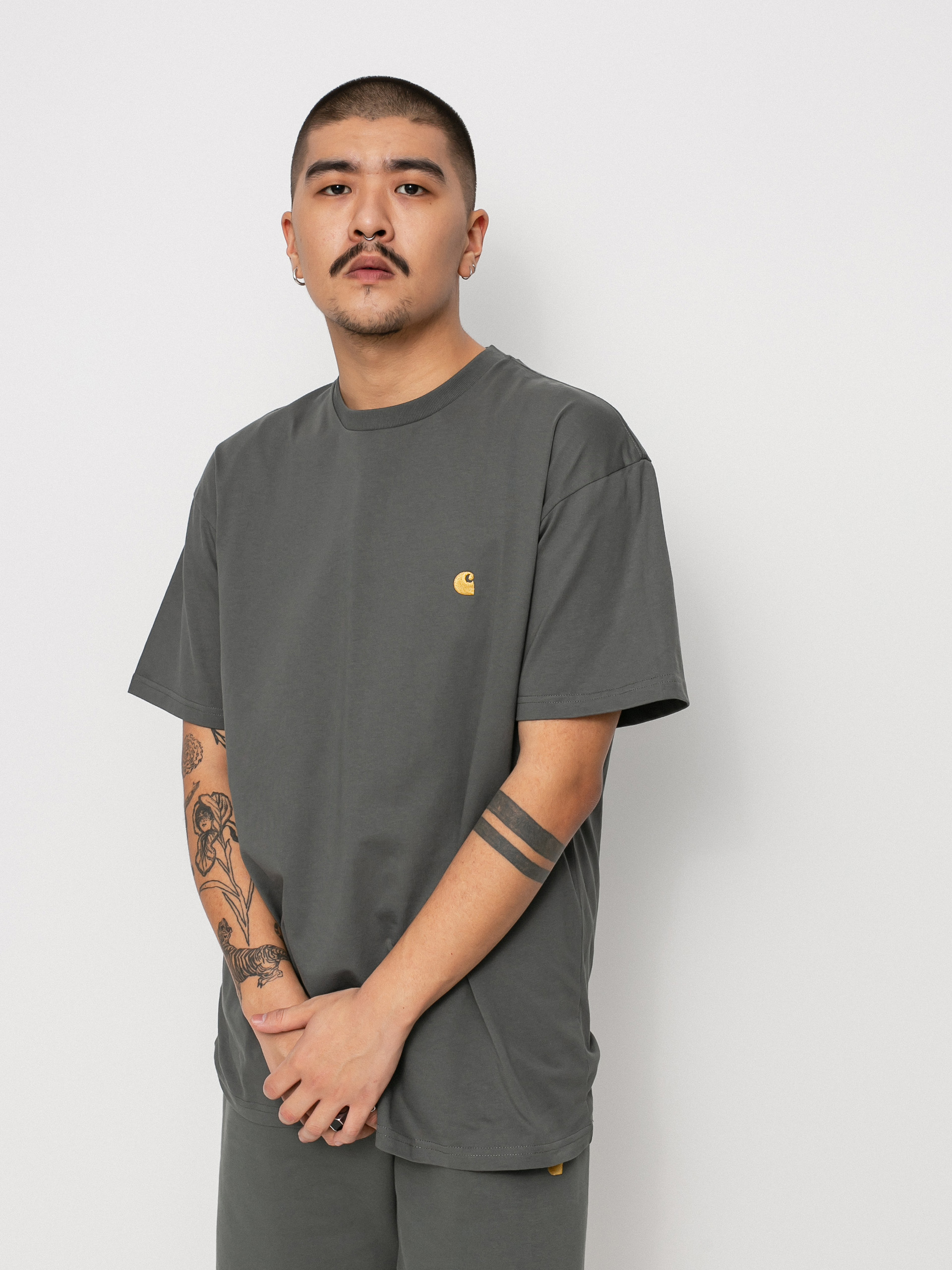 Carhartt WIP Chase T-shirt (thyme/gold)