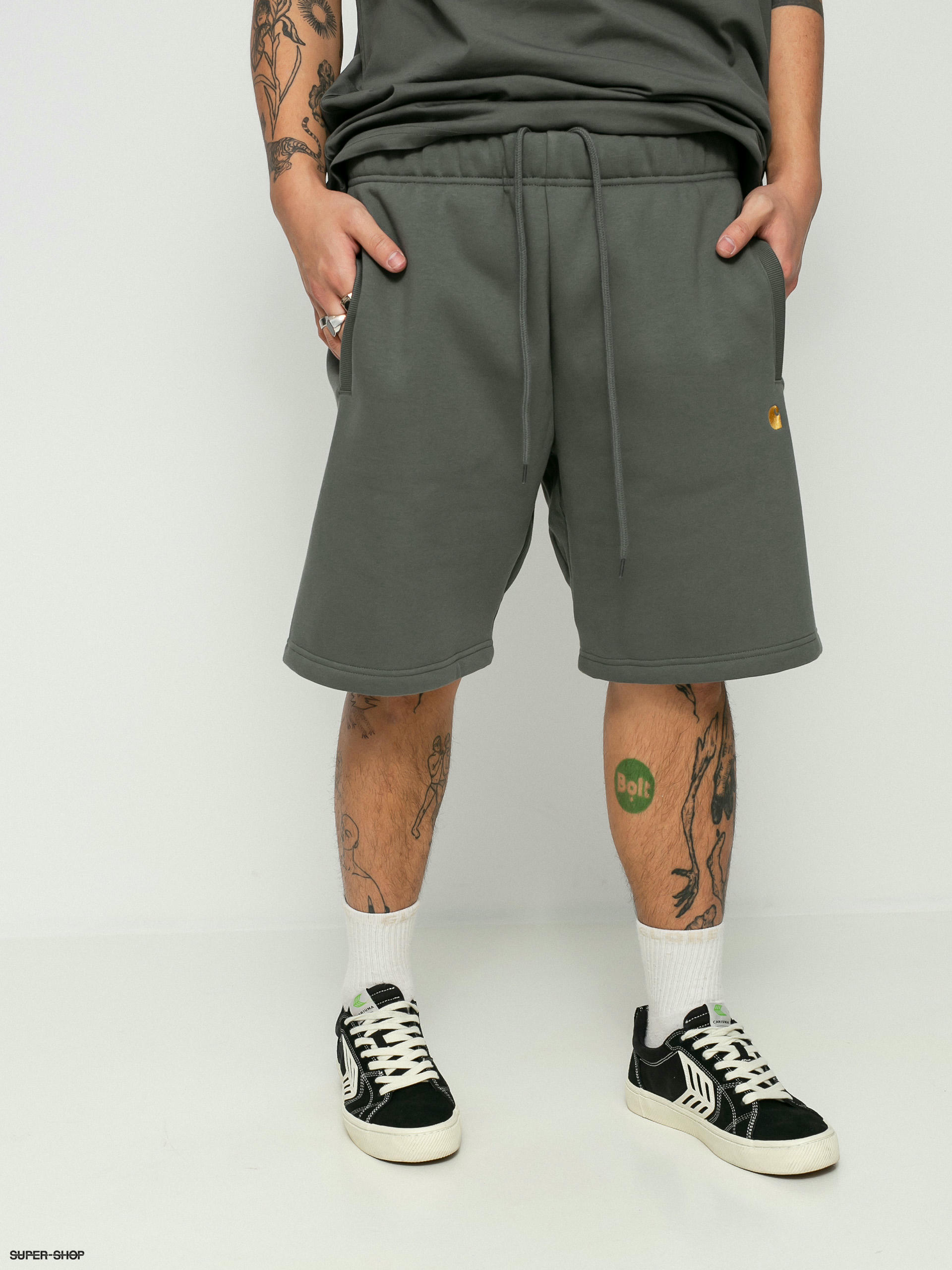 carhartt chase shorts grey