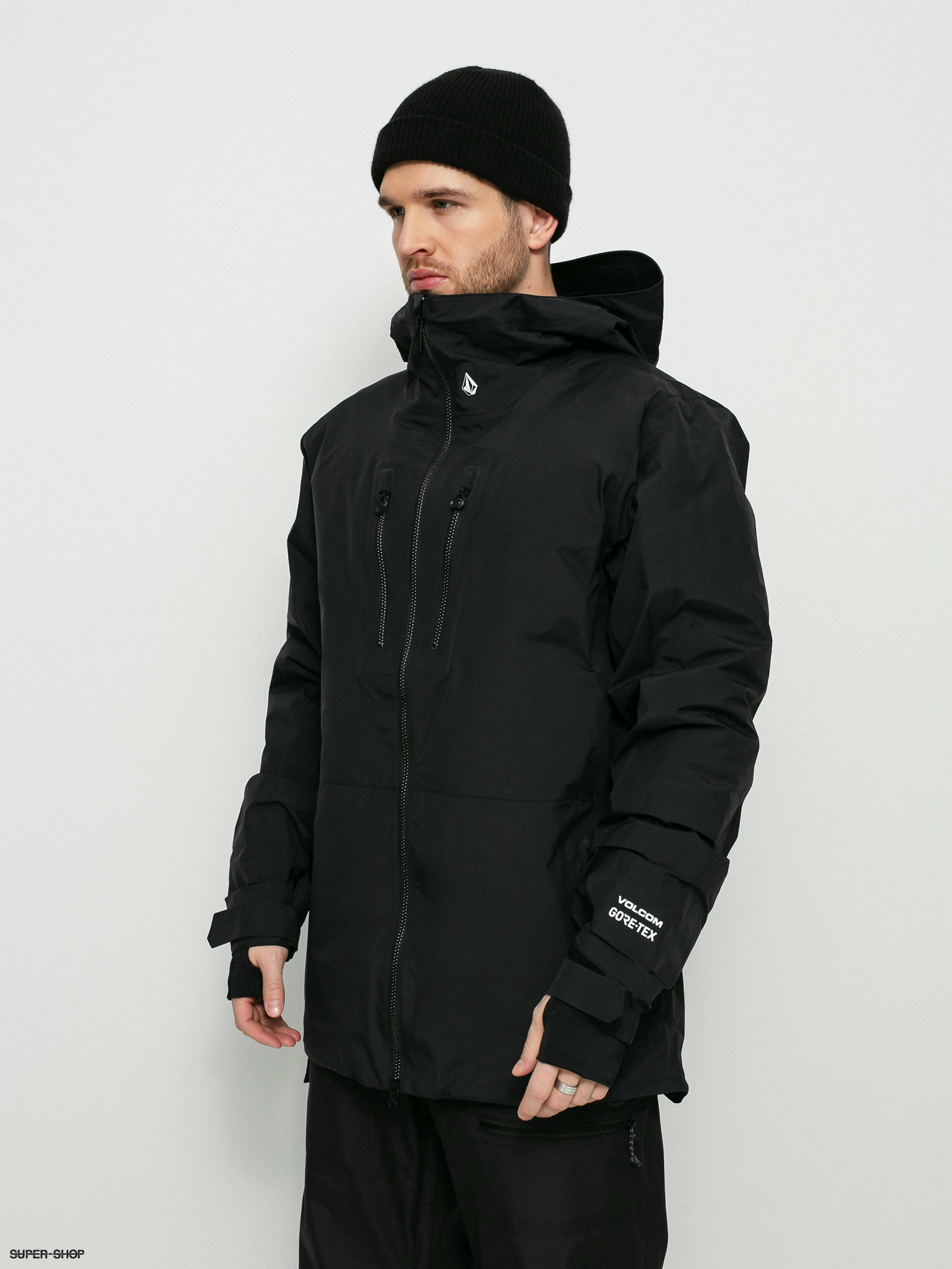 black snowboard jacket