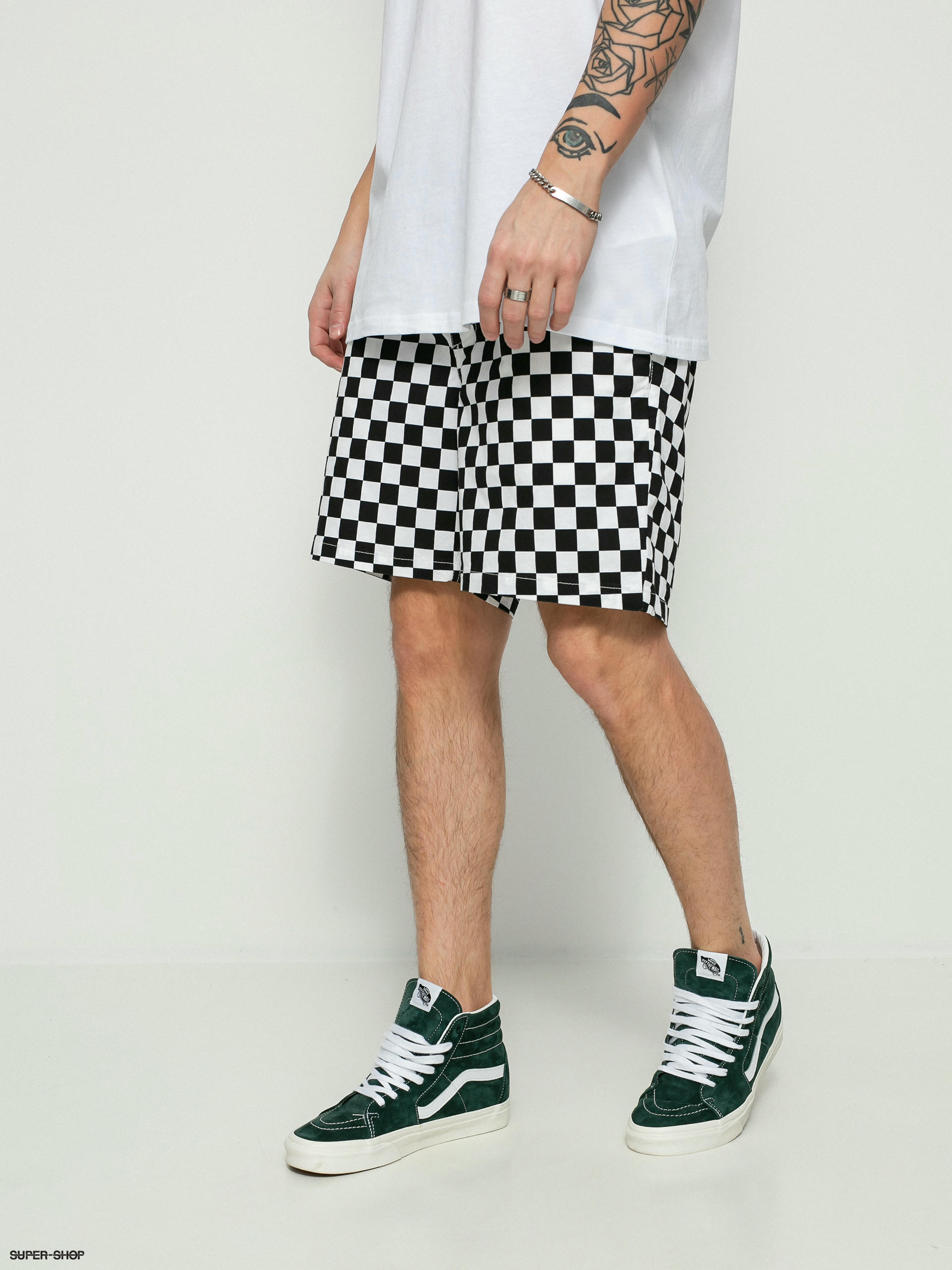 Vans on sale checkered skirt