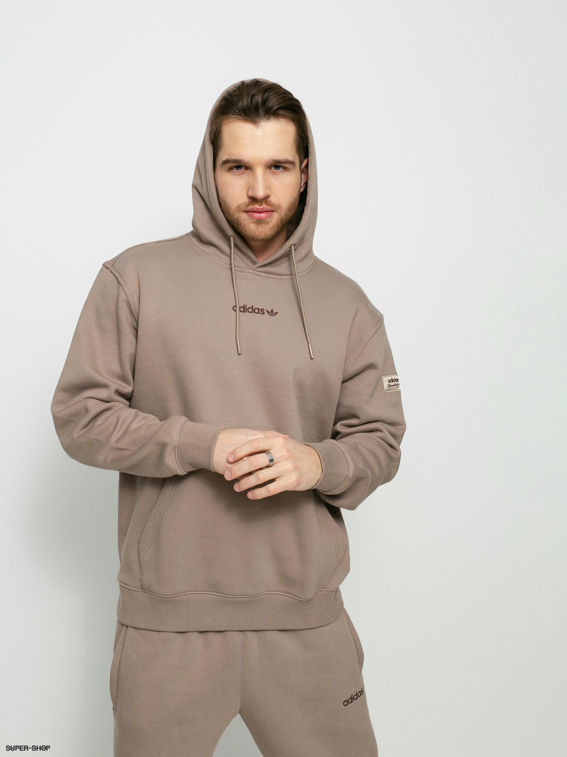 adidas originals brown hoodie