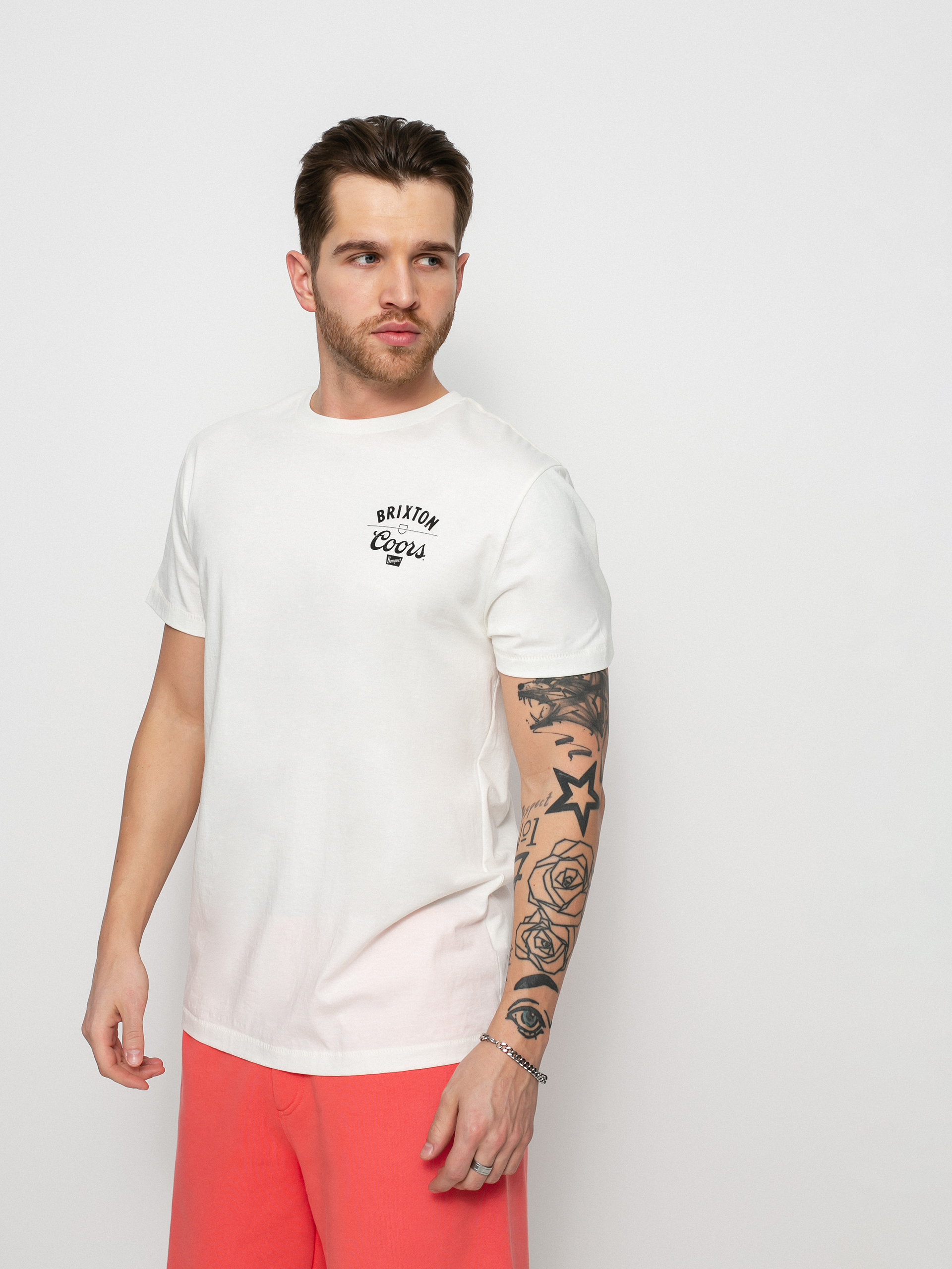 Brixton Coors Labor Tlrt T-shirt (off white)