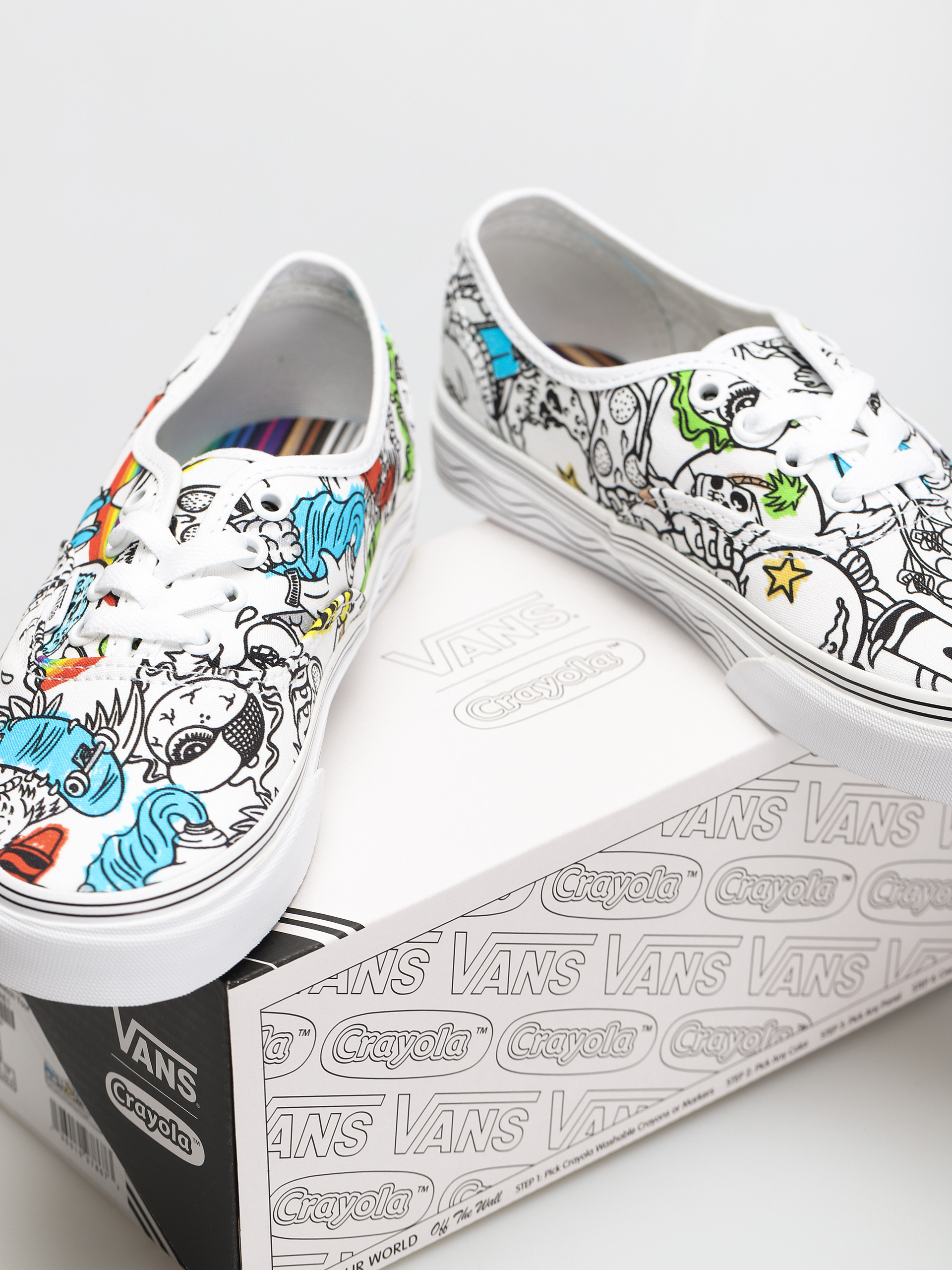 Vans X Crayola Authentic Shoes (crayola/diy/sketch your way)