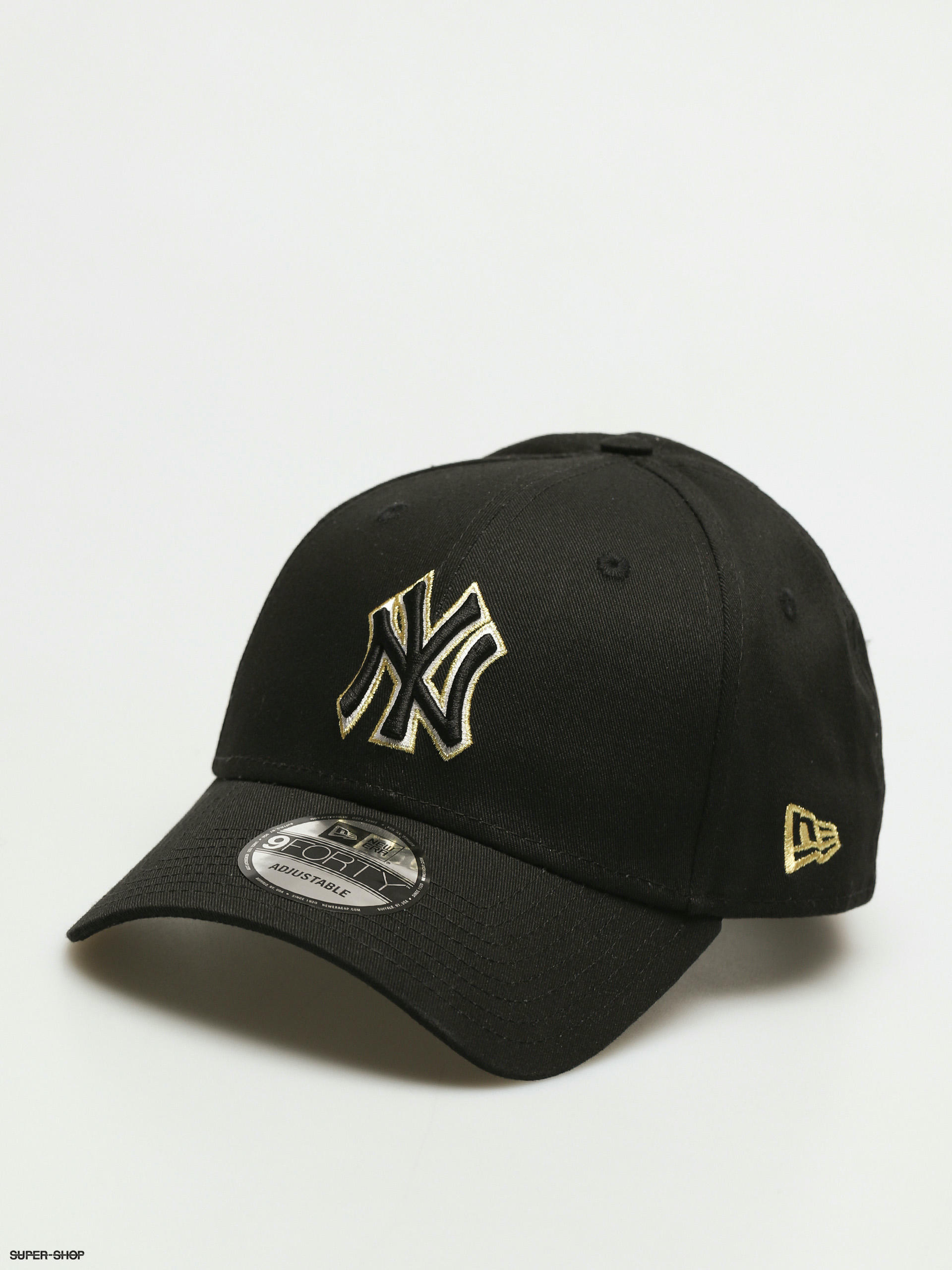 new era black ny 9forty cap