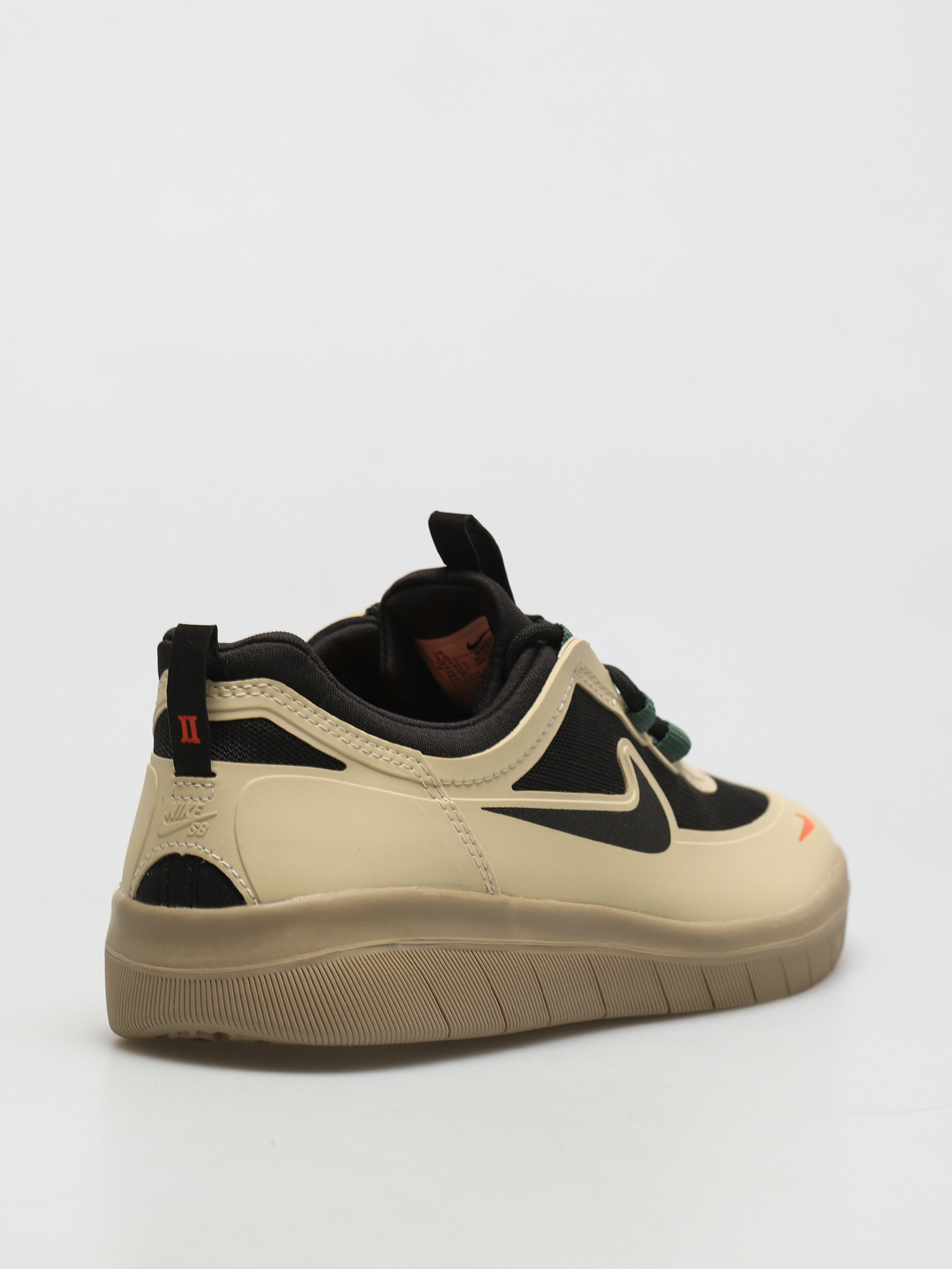 Nike SB Nyjah Free 2 Shoes (rattan/black noble green safety orange)