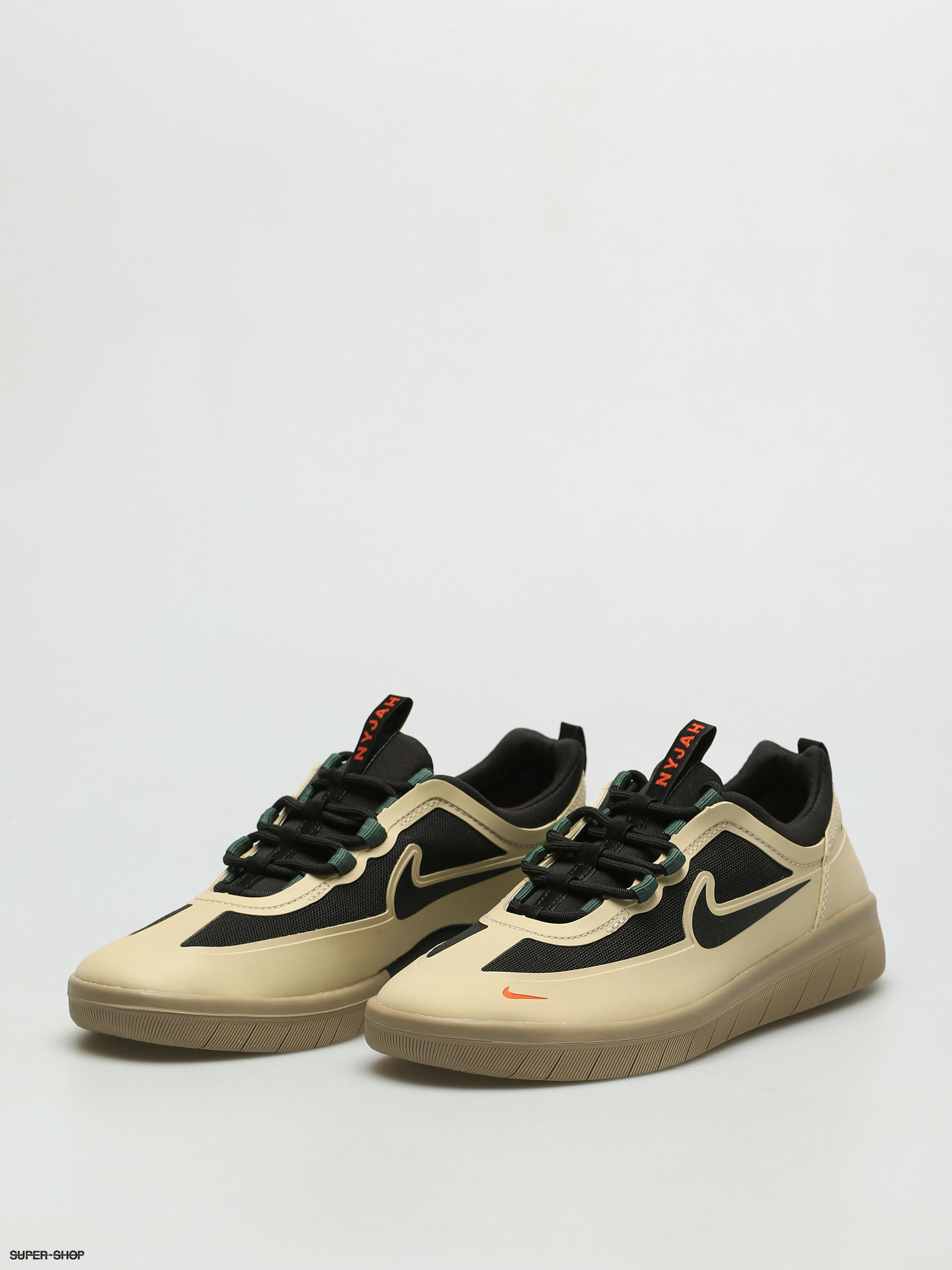 Nike SB Nyjah Free 2 Shoes (rattan/black noble green safety orange)