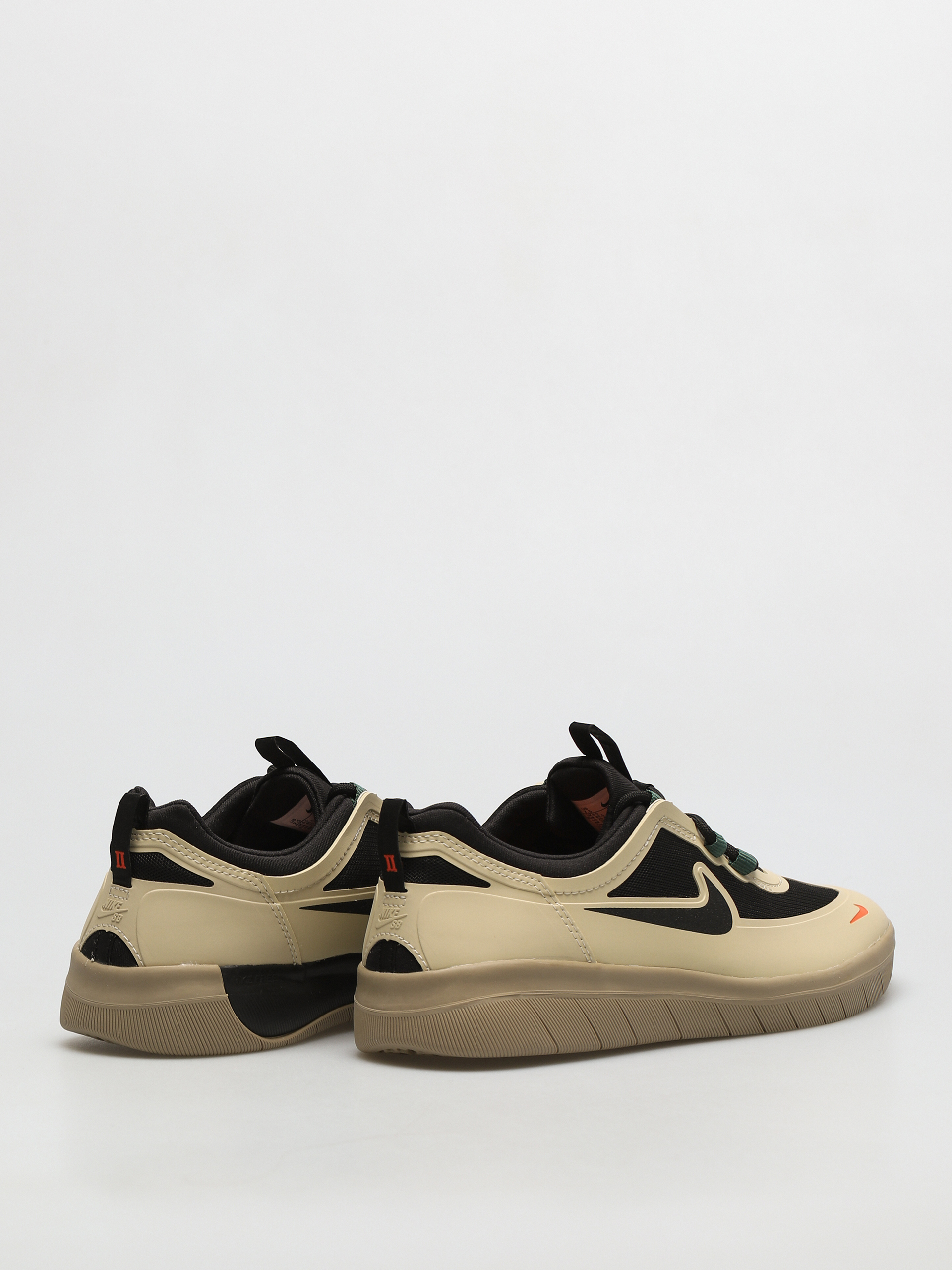 Nike SB Nyjah Free 2 Shoes (rattan/black noble green safety orange)