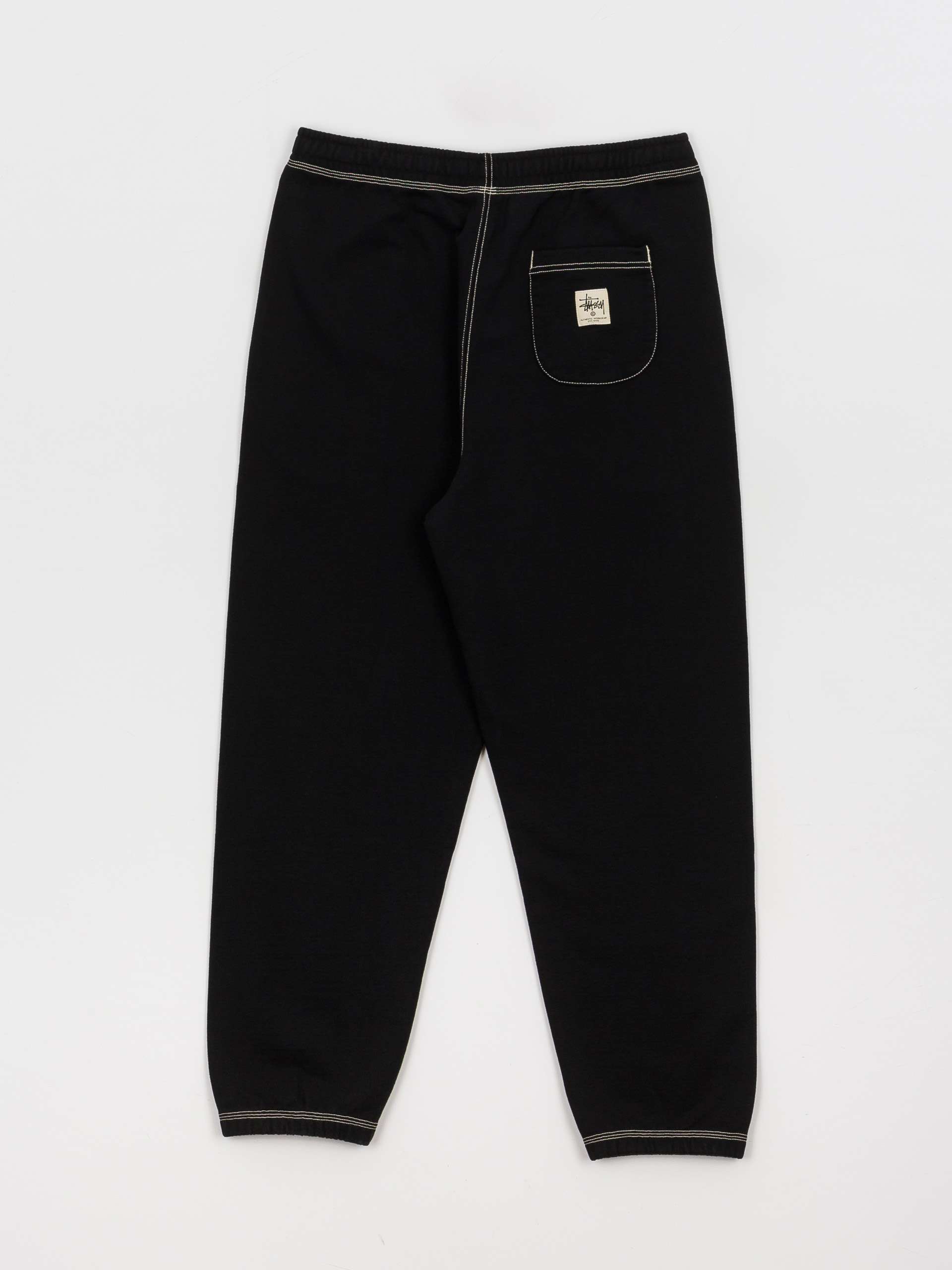 Stussy Contrast Stitch Label Pants (black)