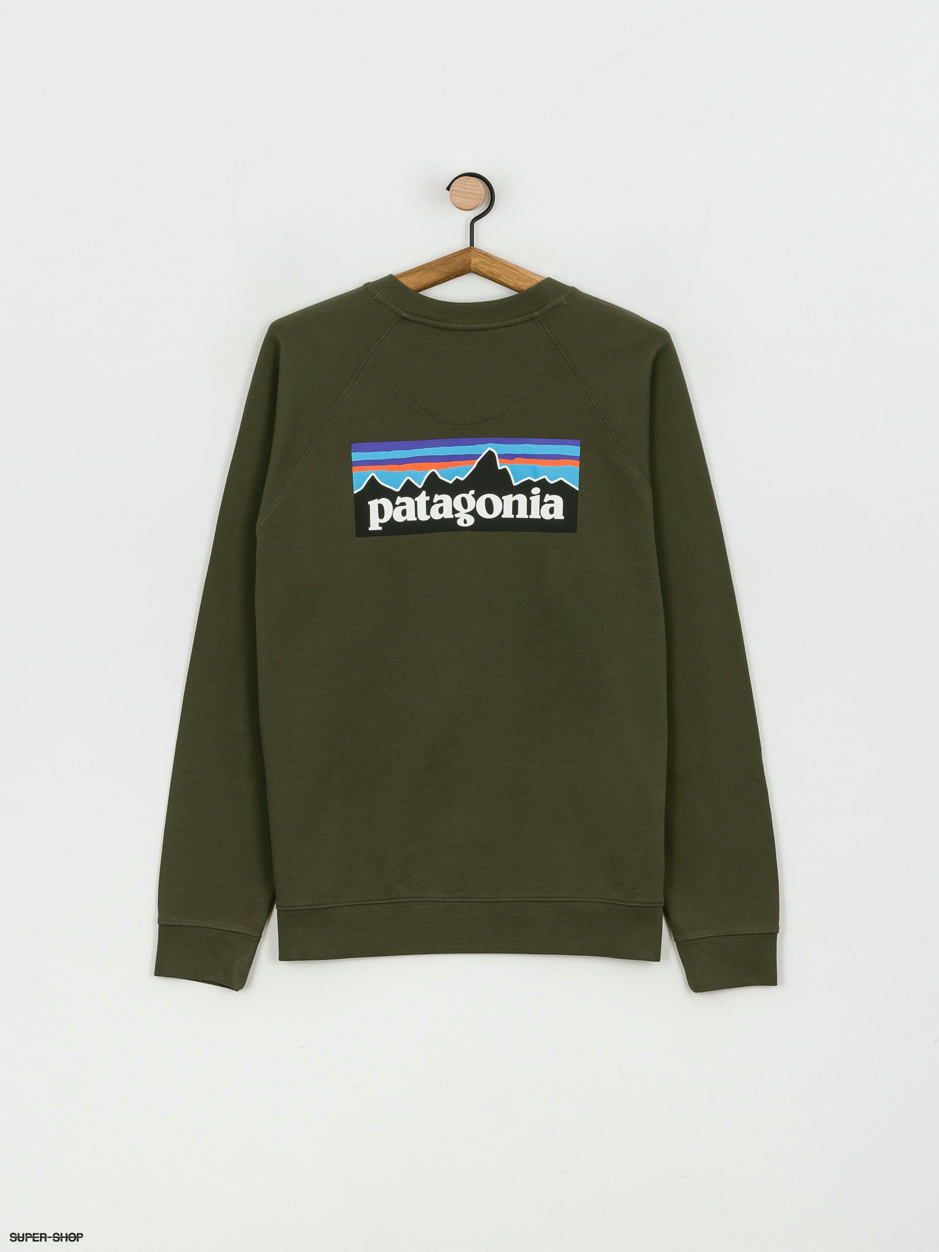 Patagonia P 6 Logo Organic Crew Sweatshirt (basin green)