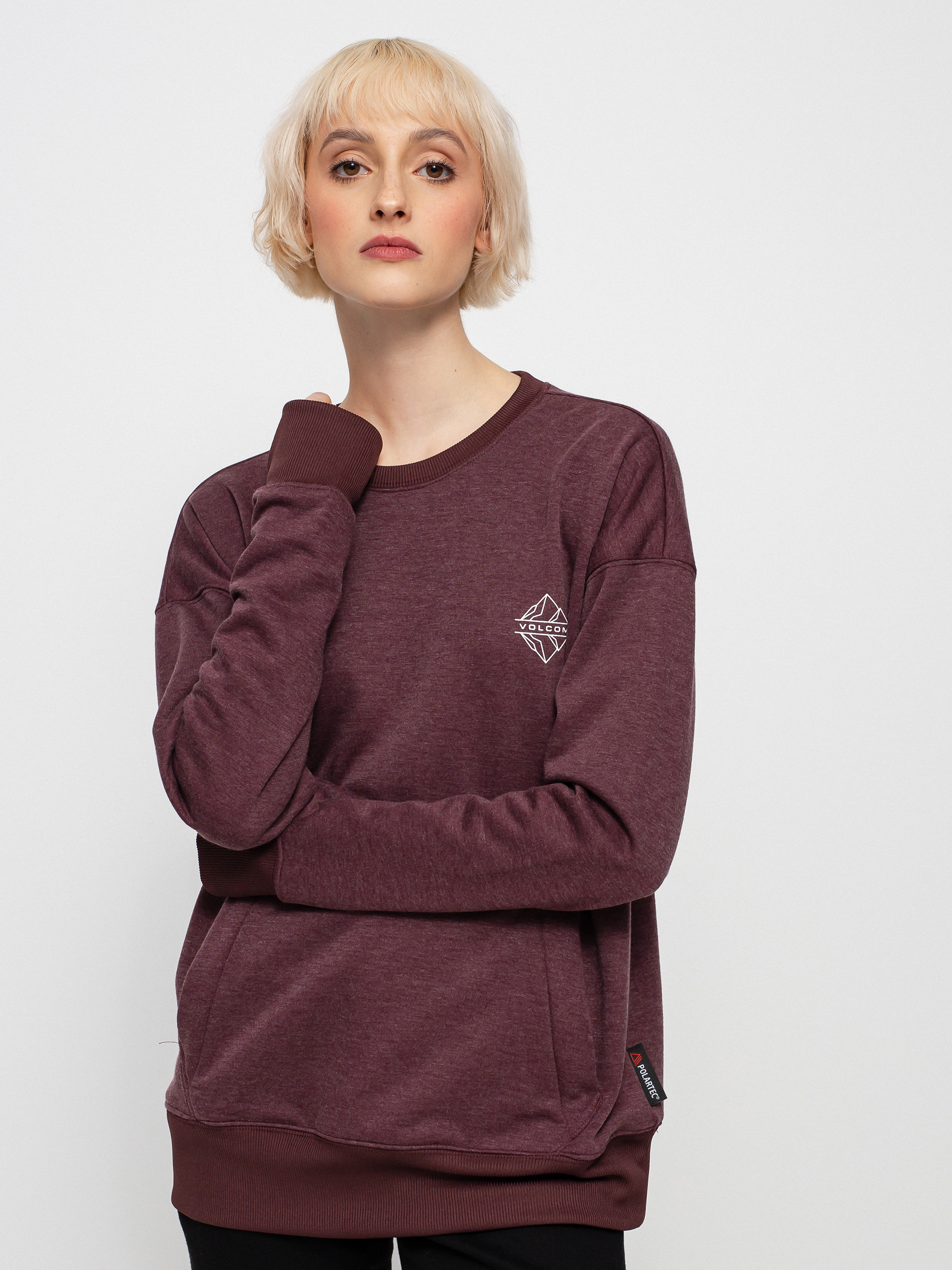 Volcom Polartec Crew Sweatshirt Wmn (merlot)