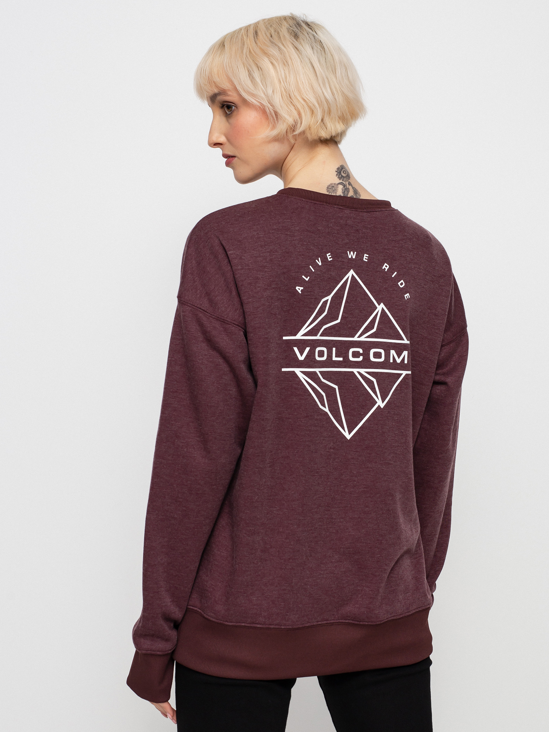 Volcom Polartec Crew Sweatshirt Wmn (merlot)