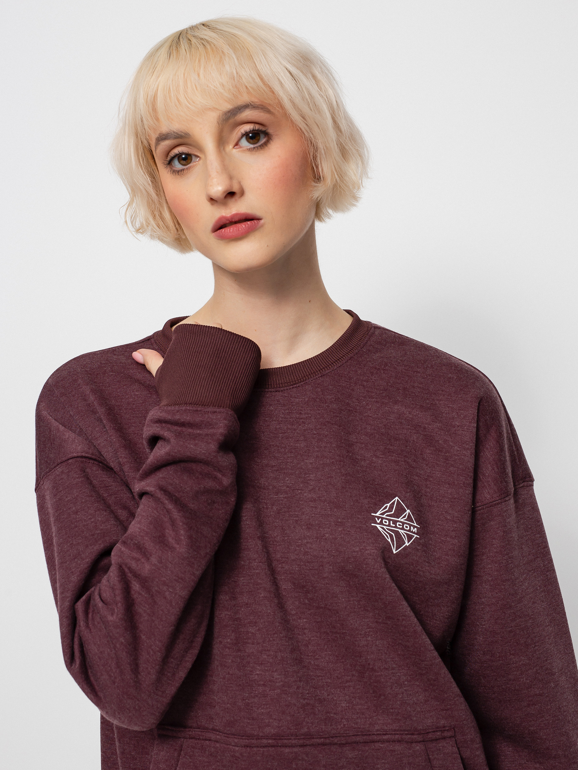 Volcom Polartec Crew Sweatshirt Wmn (merlot)
