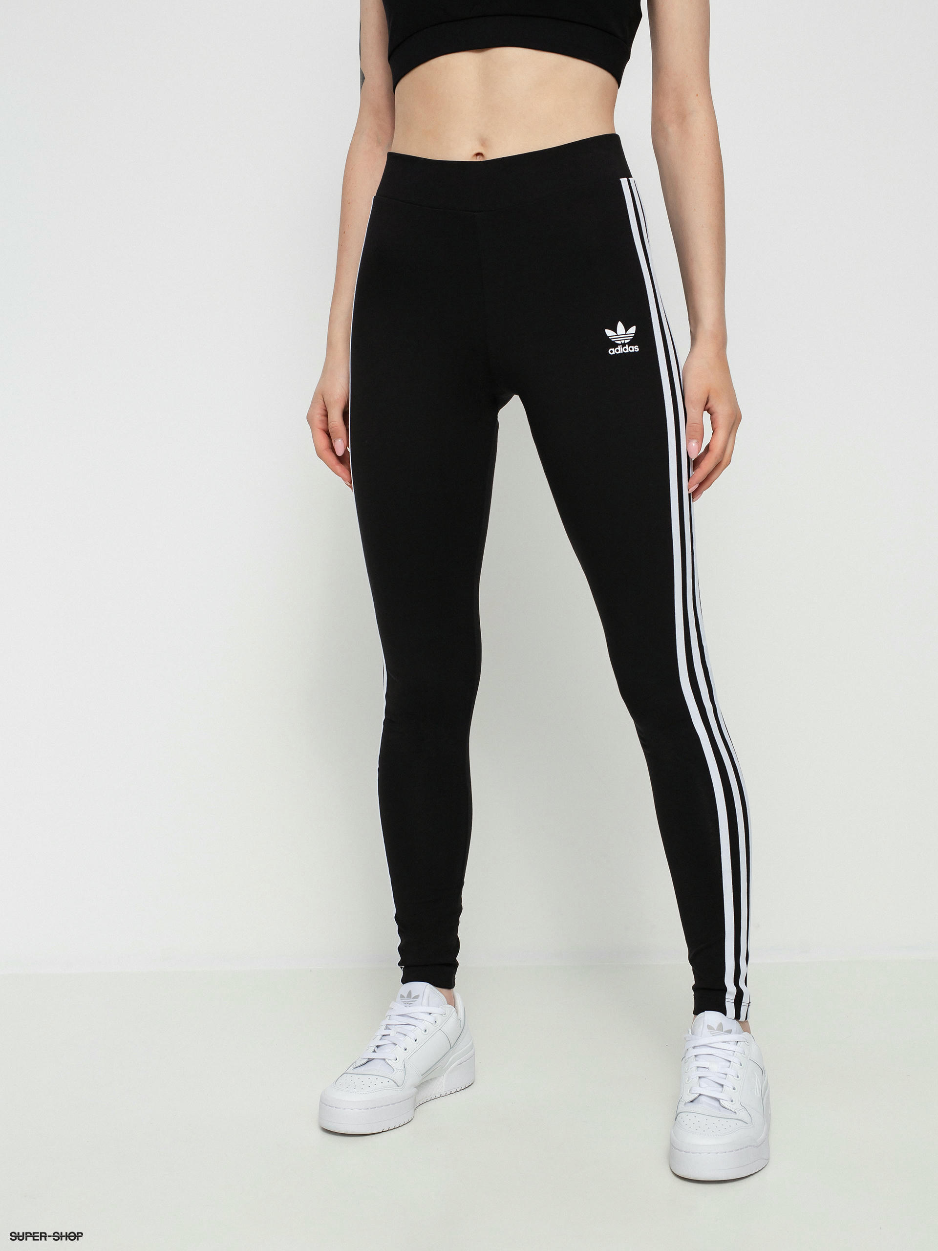 adidas Originals 3 Stripes Leggings Wmn green black