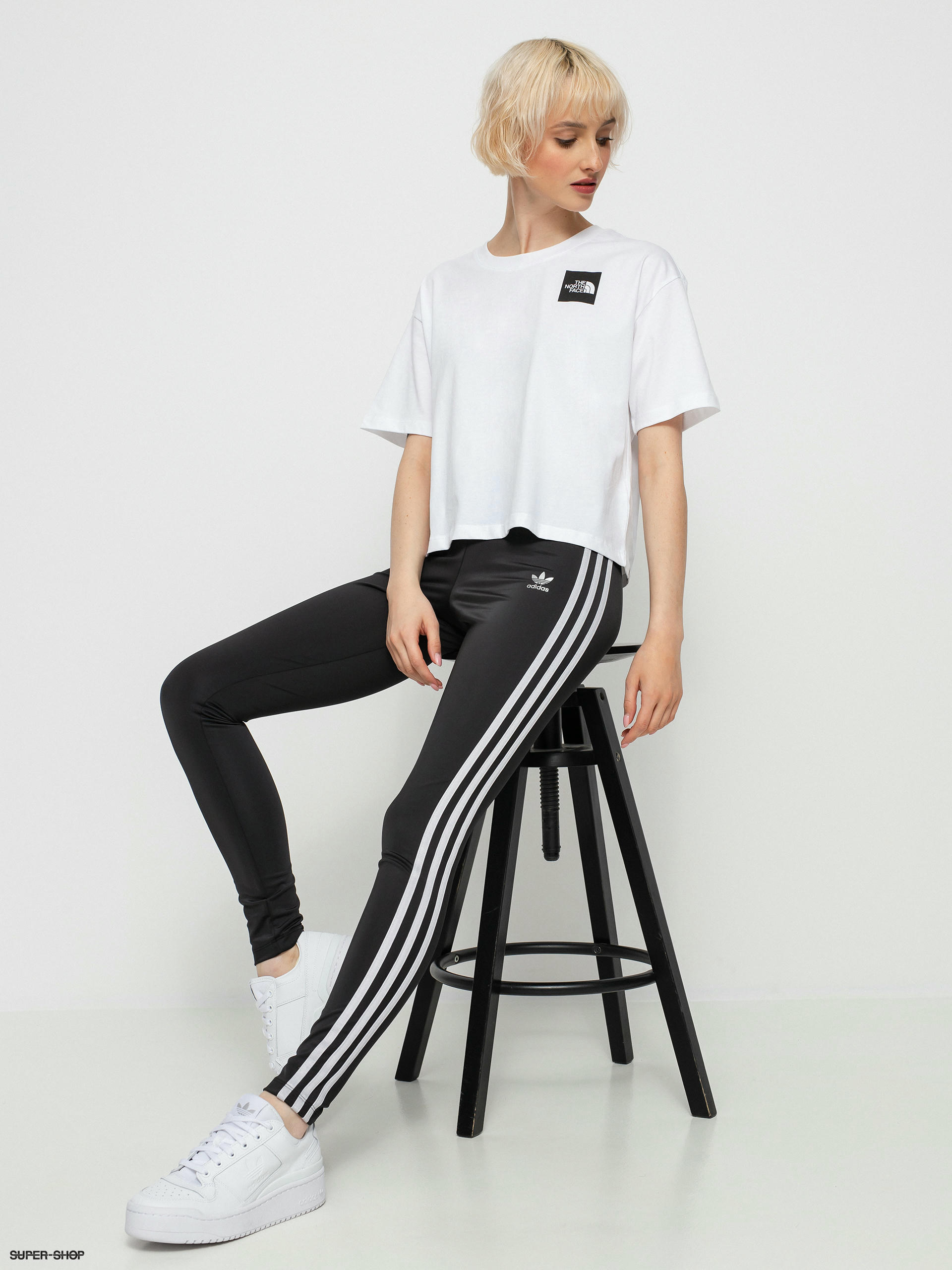 adidas Originals Logomania repeat logo leggings in black | ASOS