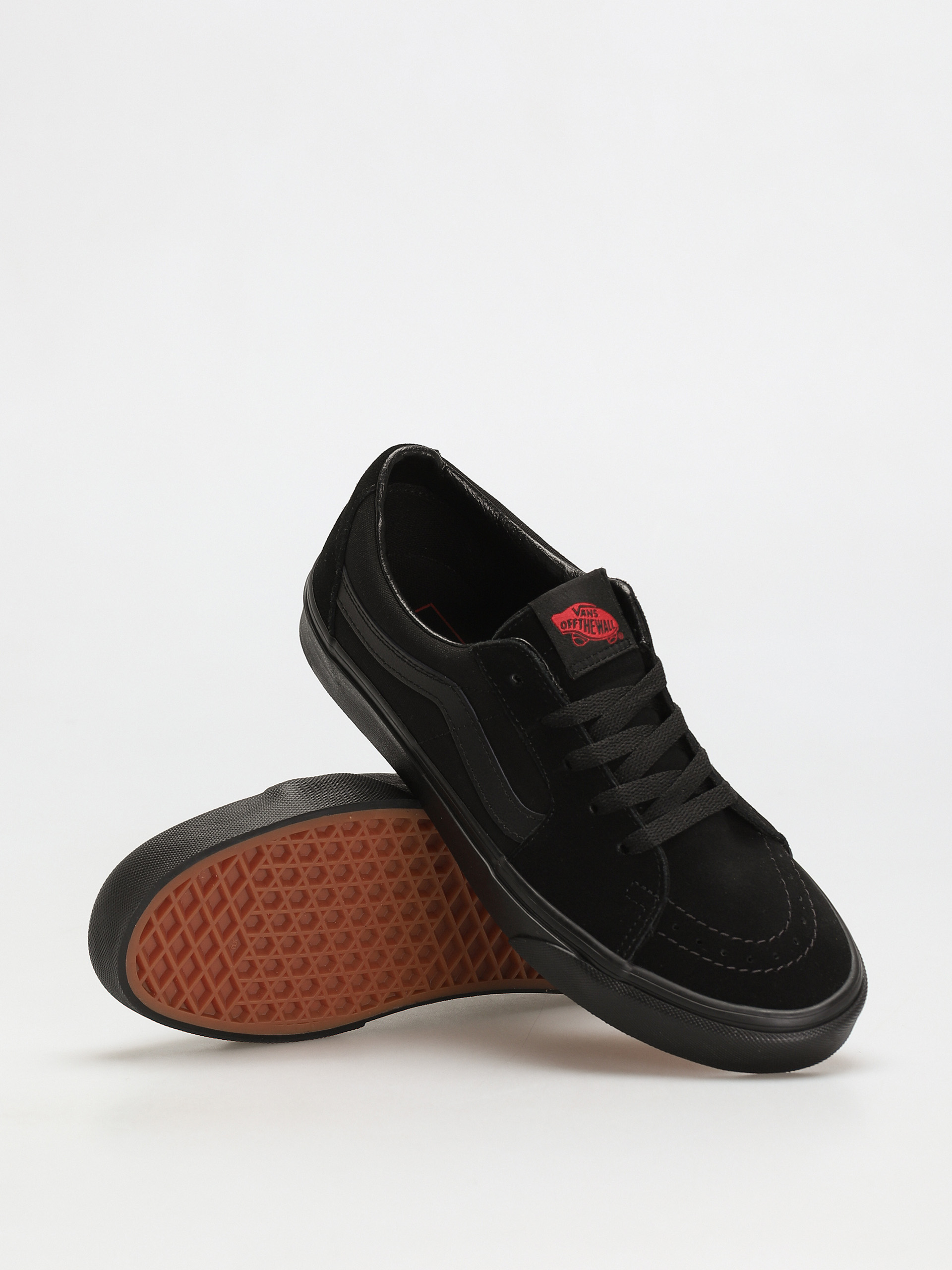 All black vans low online