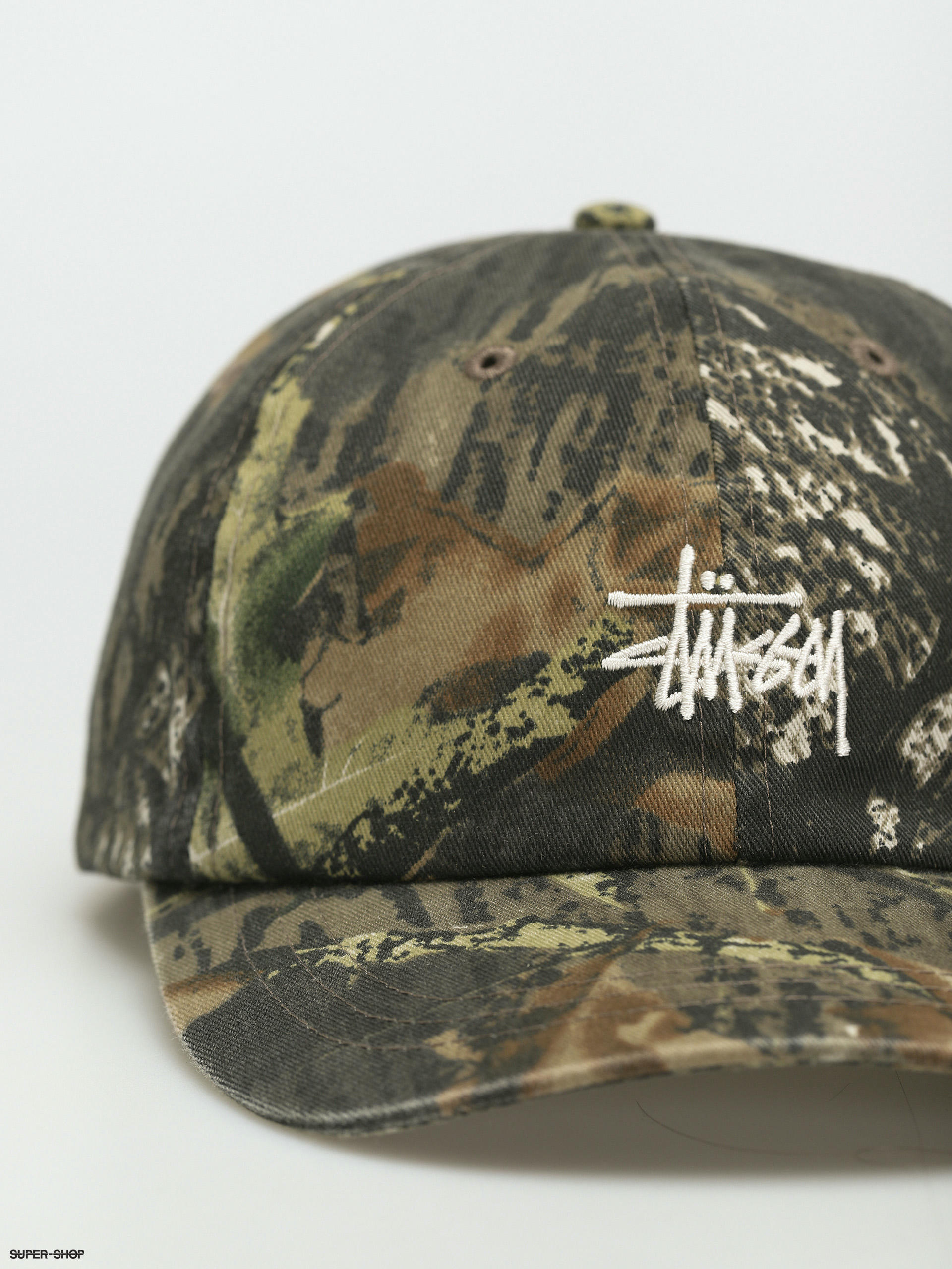 Stussy Washed Stock Low Pro Cap (leaf camo)