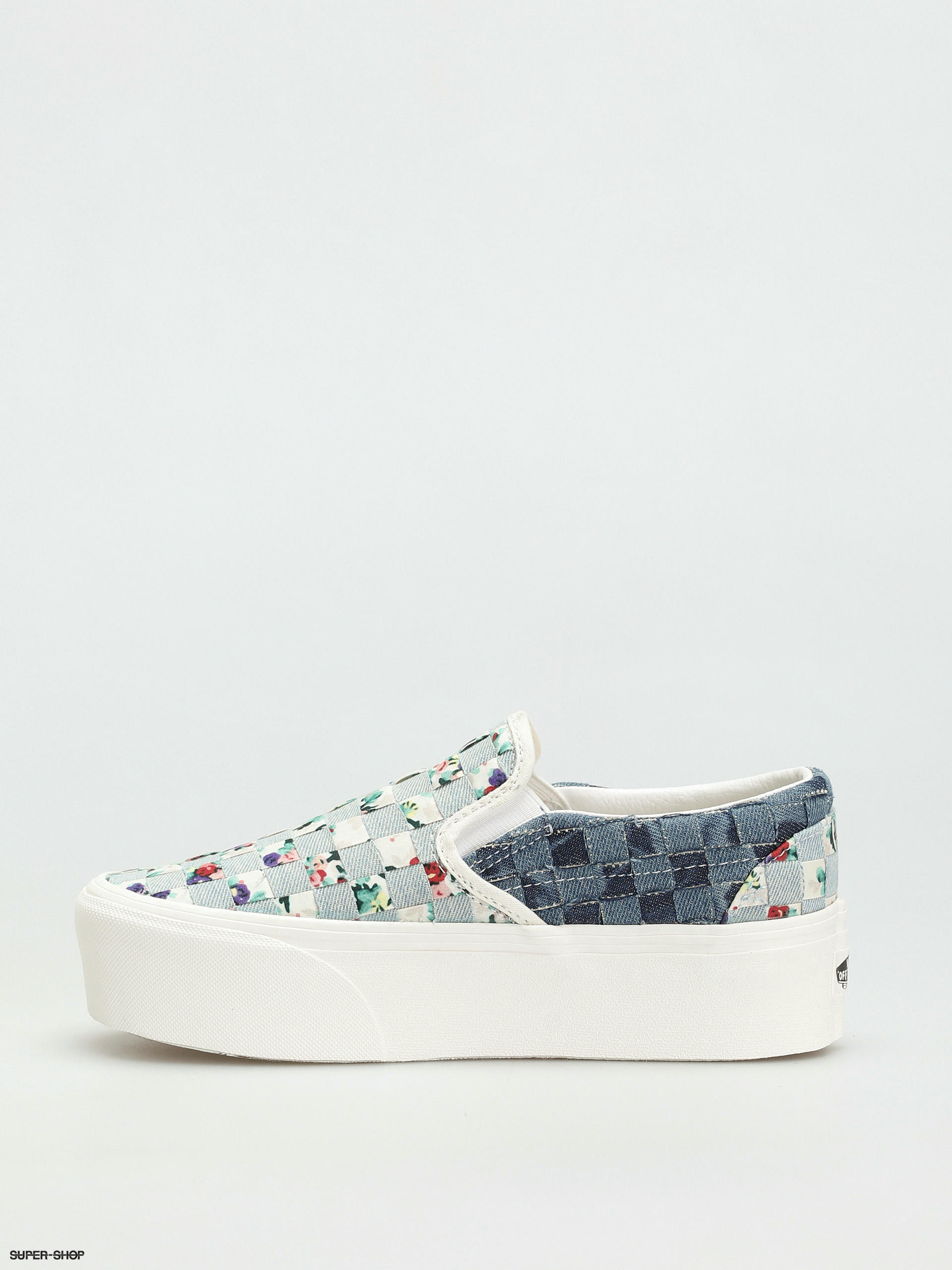 Slip on vans hot sale with flowers