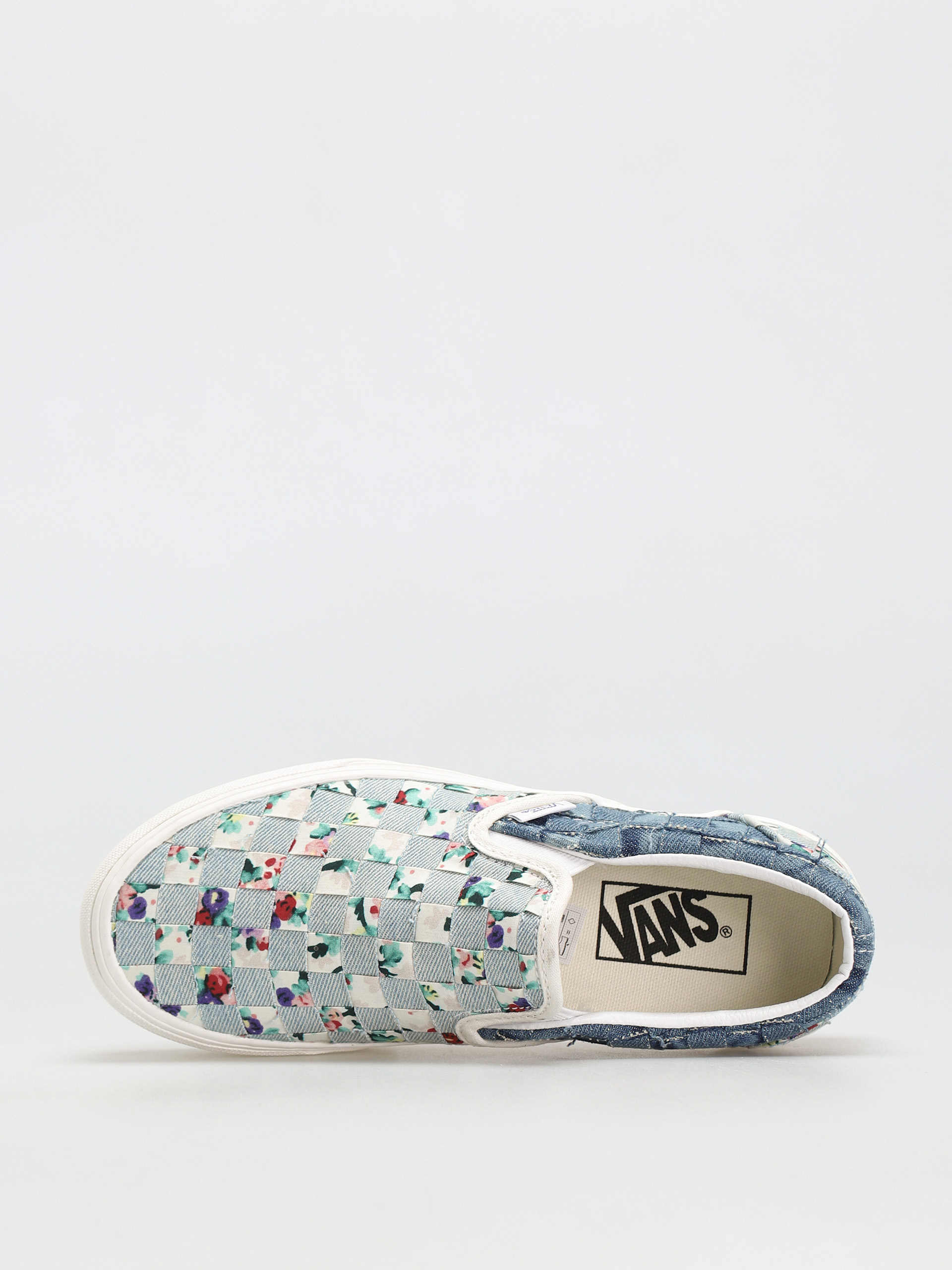 Vans Classic Slip On Stackform Shoes (woven/denim/floral)