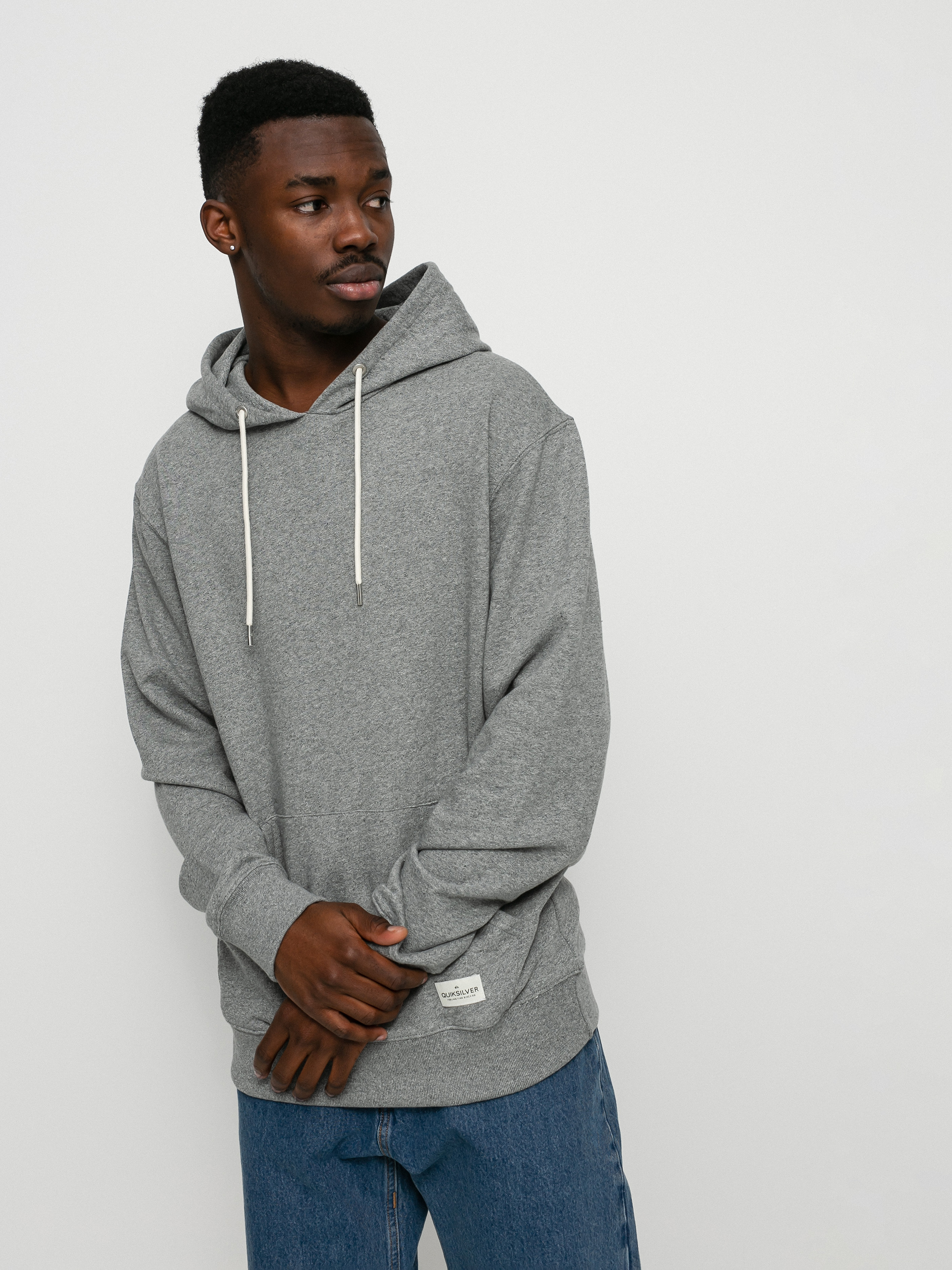 Quiksilver Essentials Terry HD Hoodie (light grey heather)