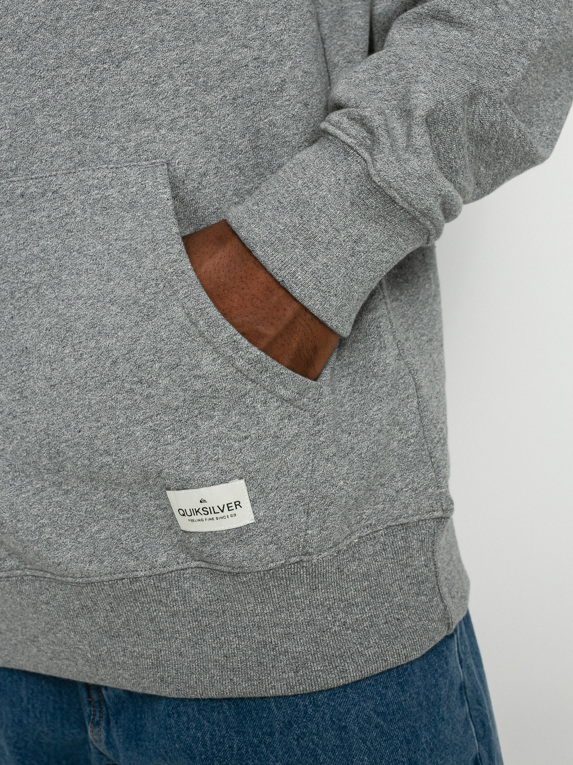 Quiksilver Essentials Terry HD Hoodie (light grey heather)