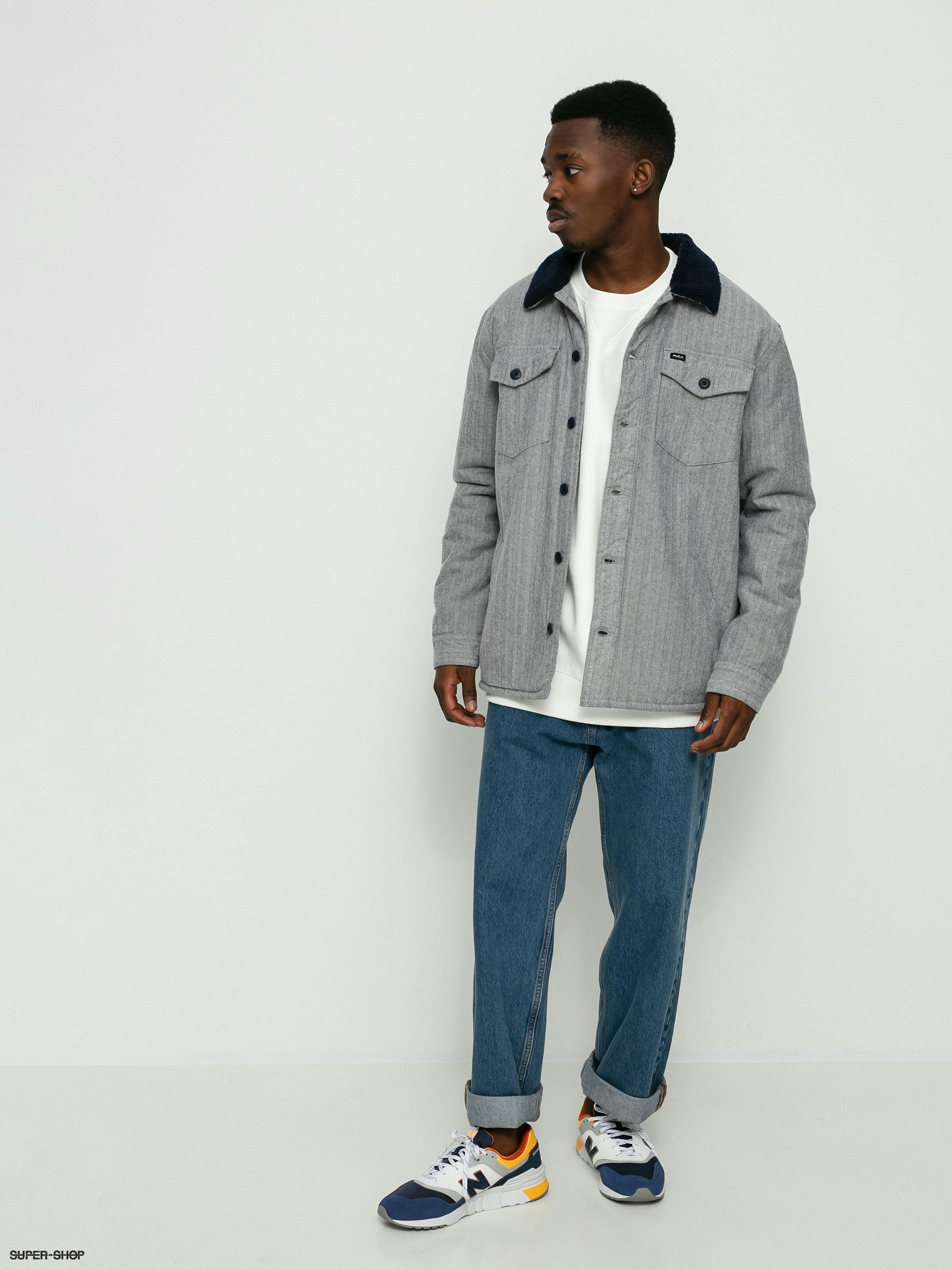 Rvca clearance denim jacket