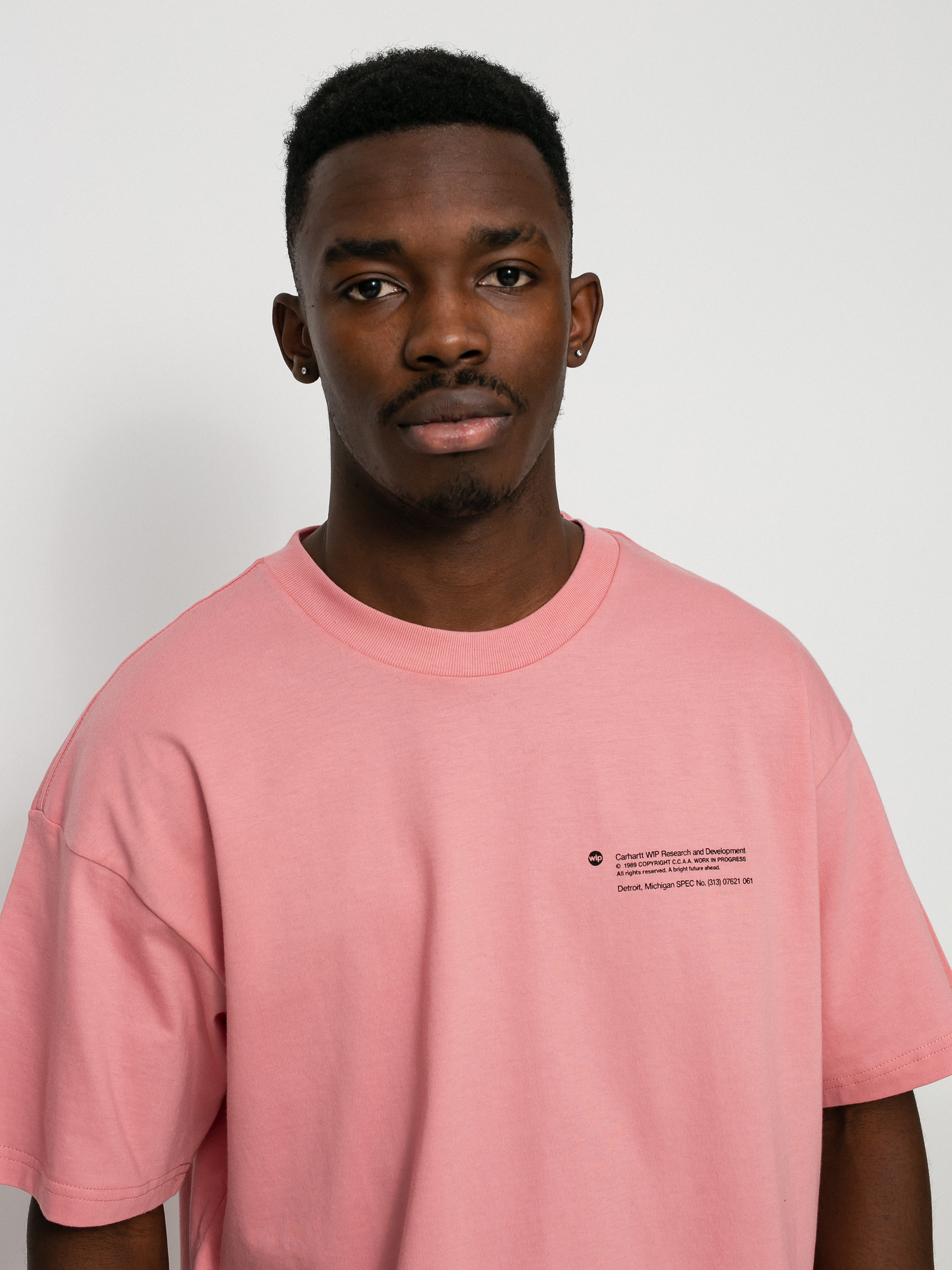 Carhartt Wip Structures T-shirt (rothko Pink Black)