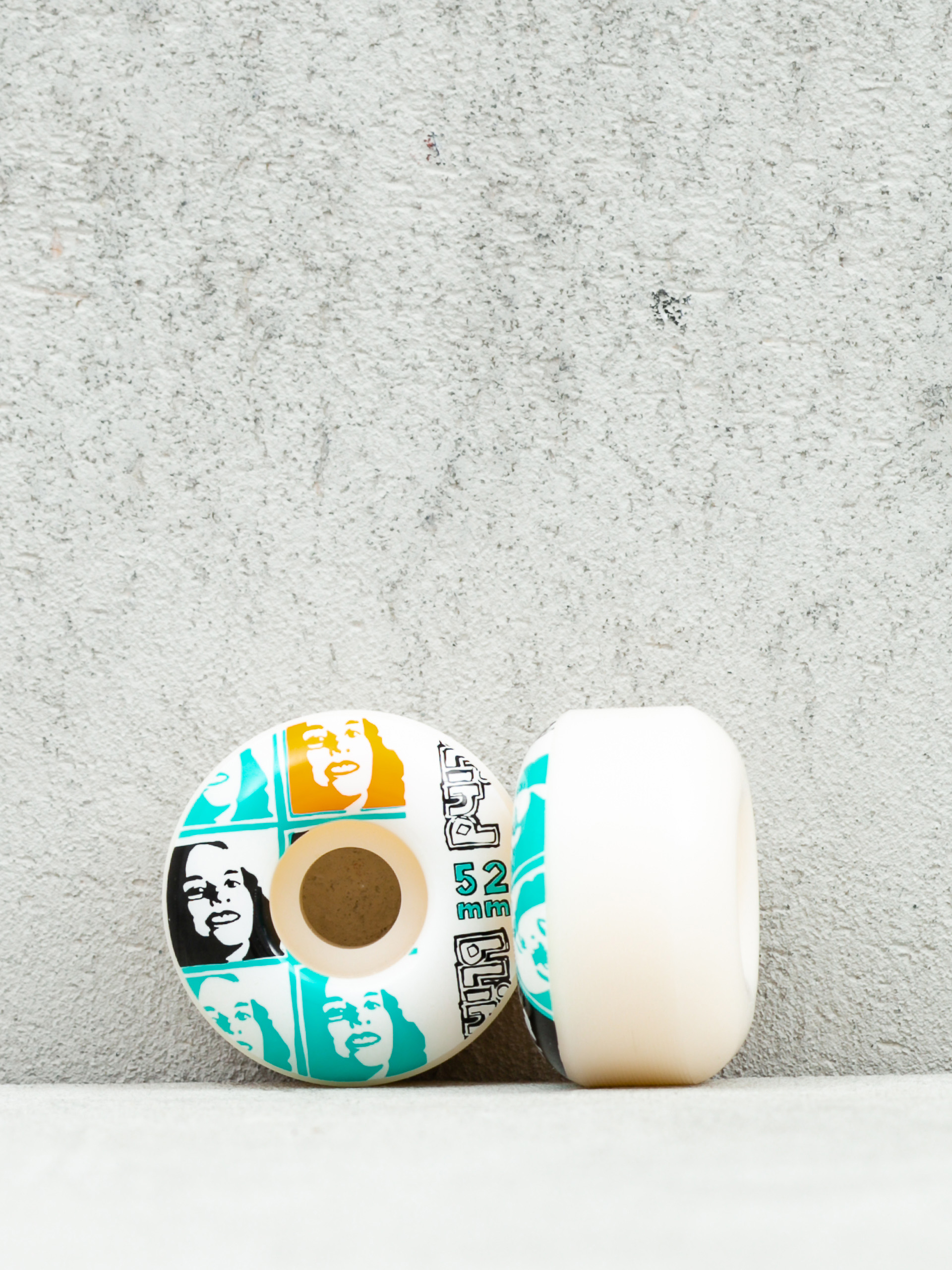 Blind Psychedelic Multi Girl Wheels (white/mint)