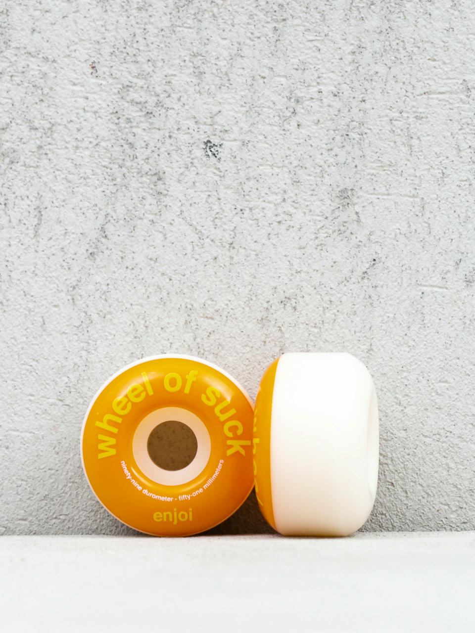 Enjoi Wheel Of Suck Wheels (white/orange)