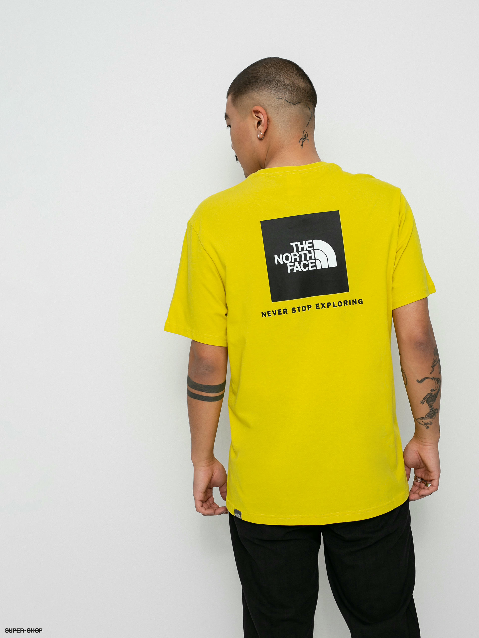 the north face yellow shirt