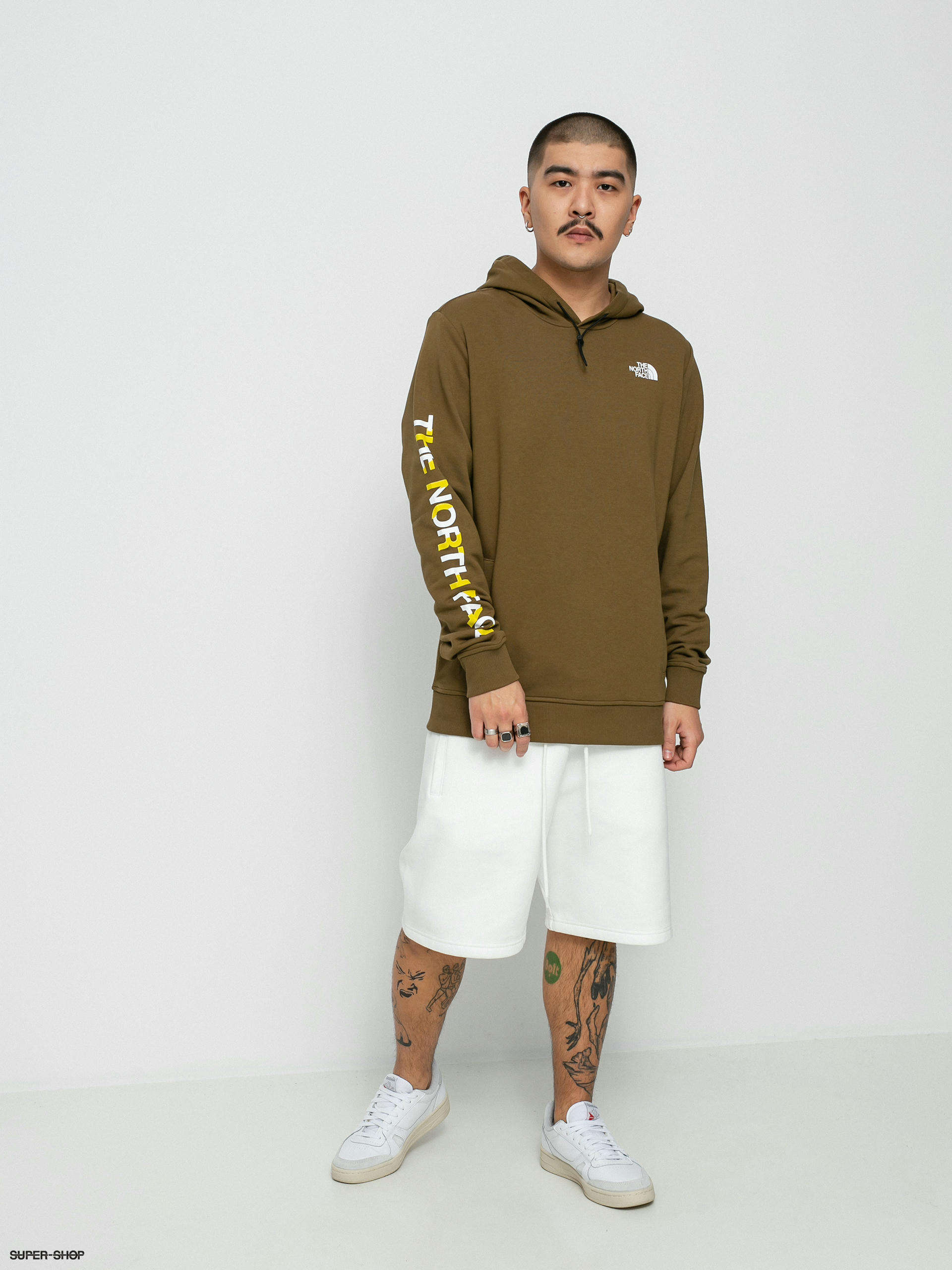 North face hot sale olive hoodie