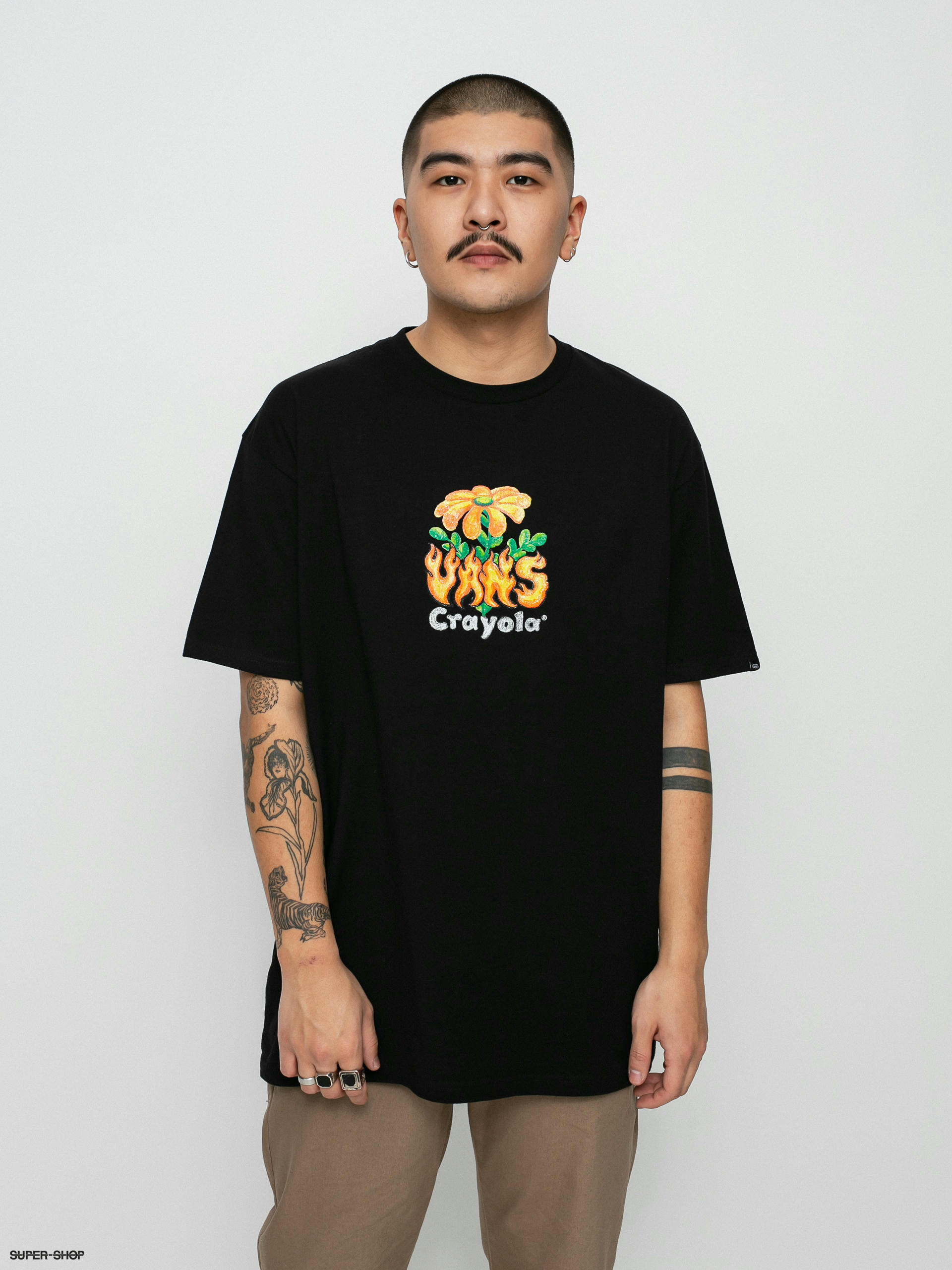 vans flower t shirt