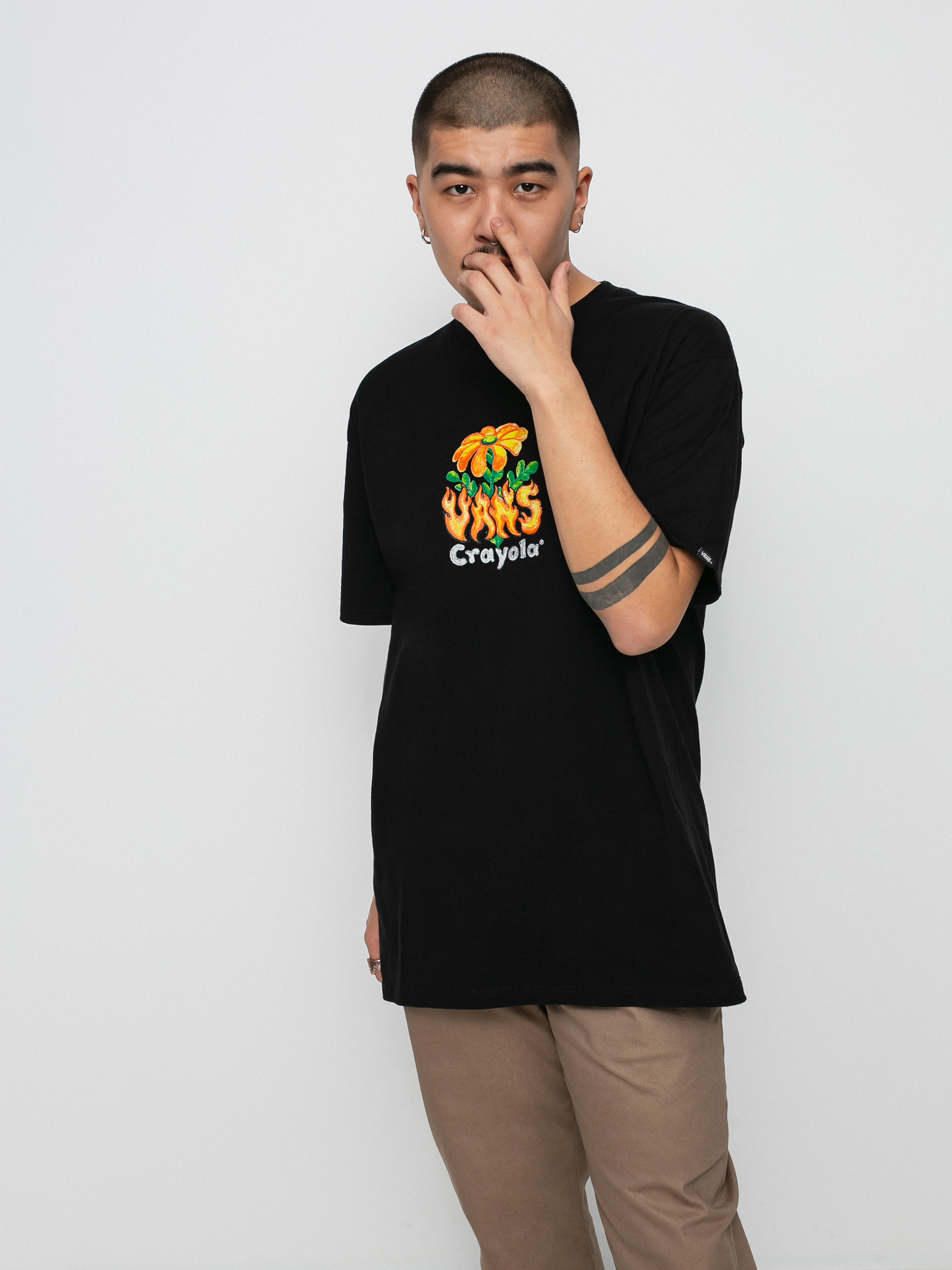 Vans X Crayola Hot Flower T-shirt (black)