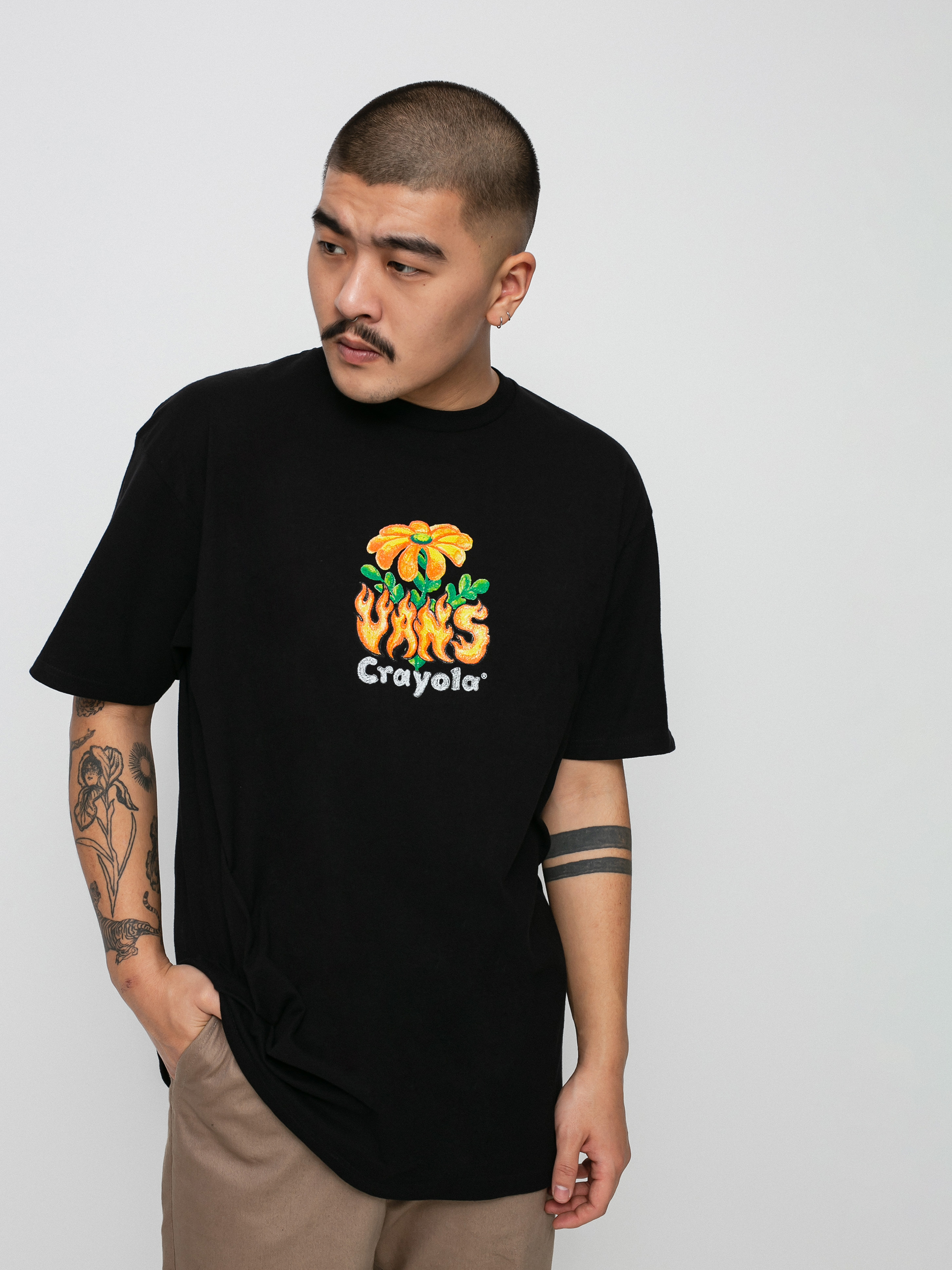 Vans X Crayola Hot Flower T-shirt (black)