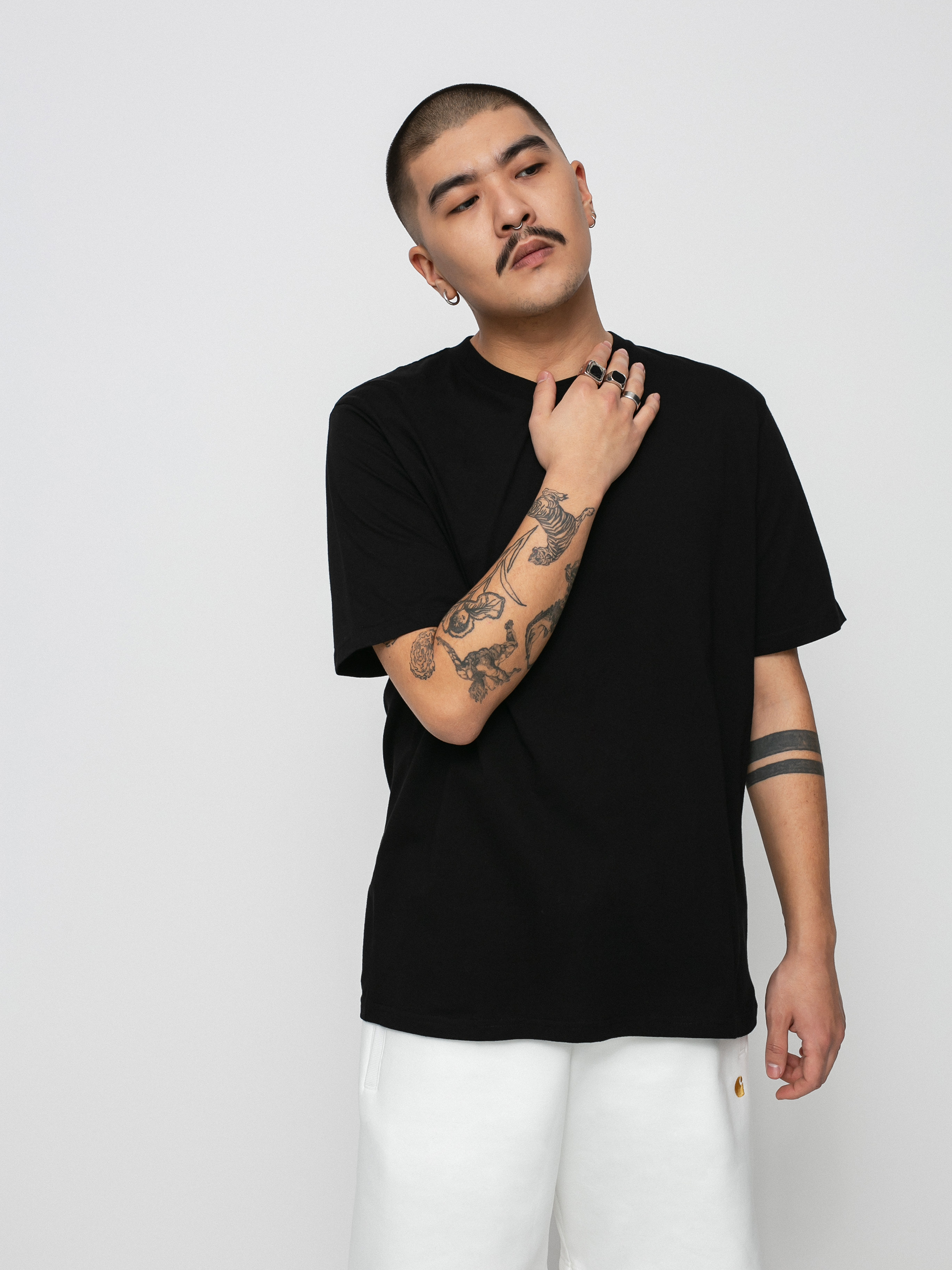 Carhartt WIP Base T shirt black black white