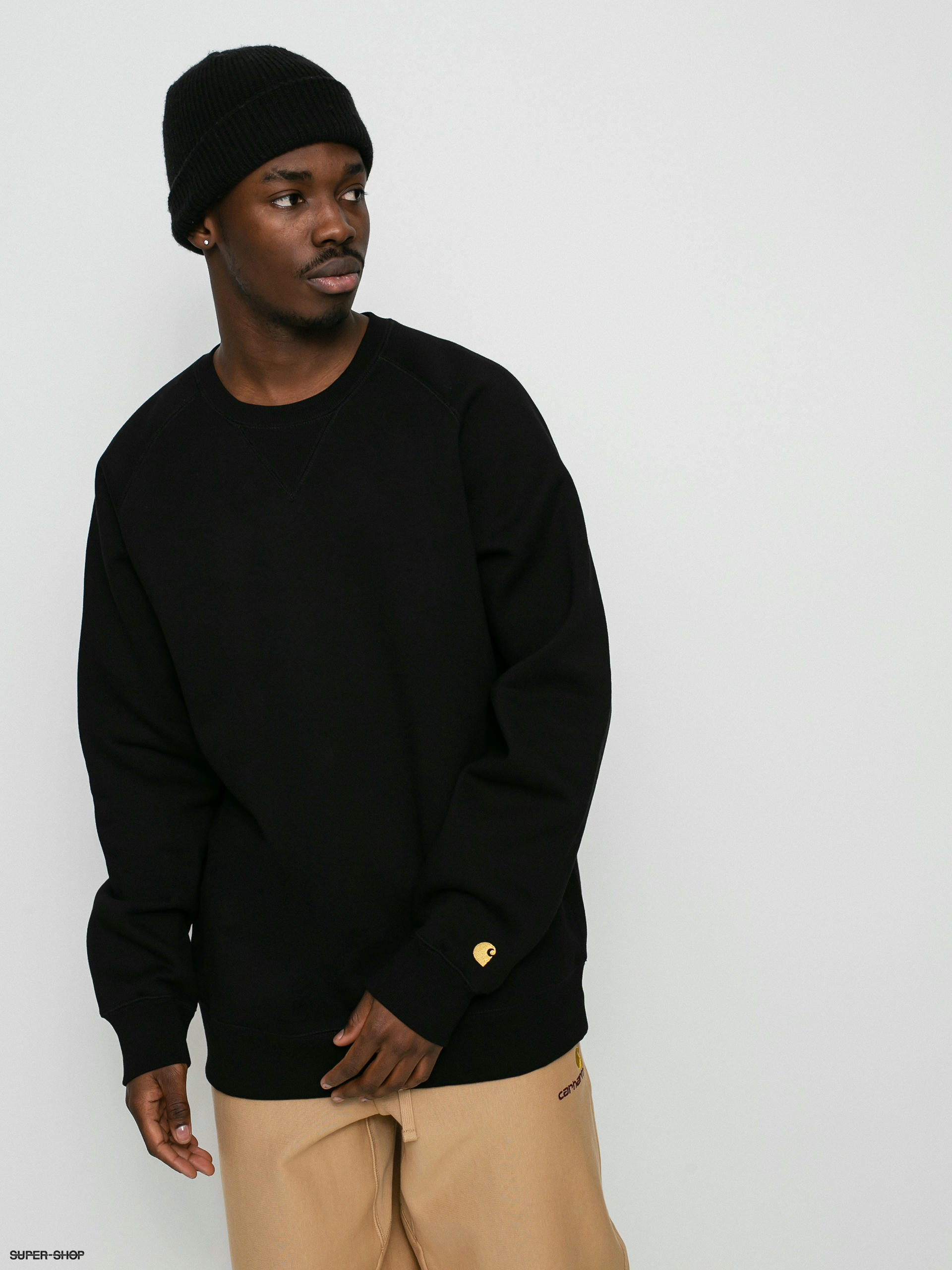 carhartt black crew neck sweatshirt