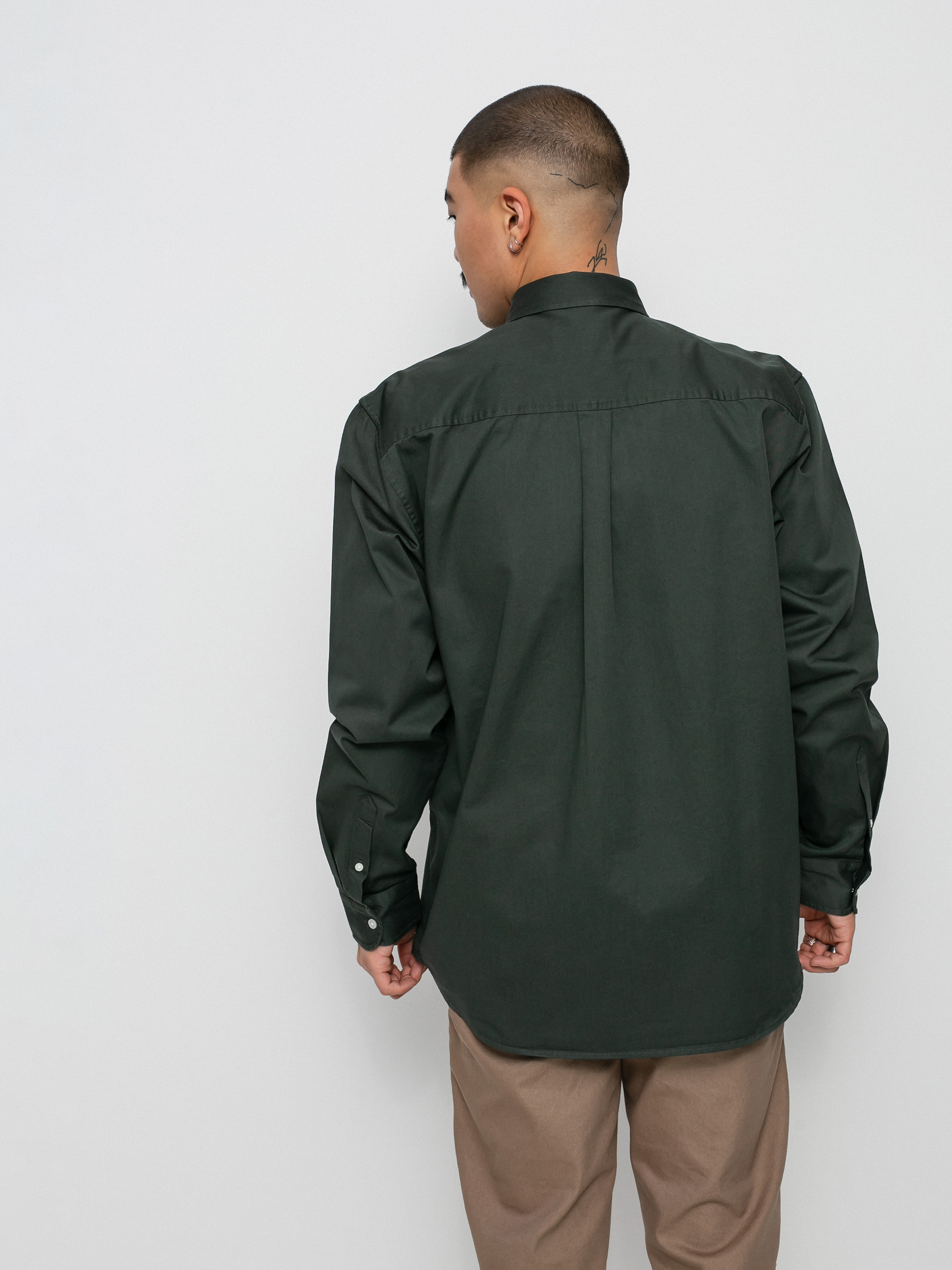 Carhartt WIP Madison Shirt (hemlock green/white)