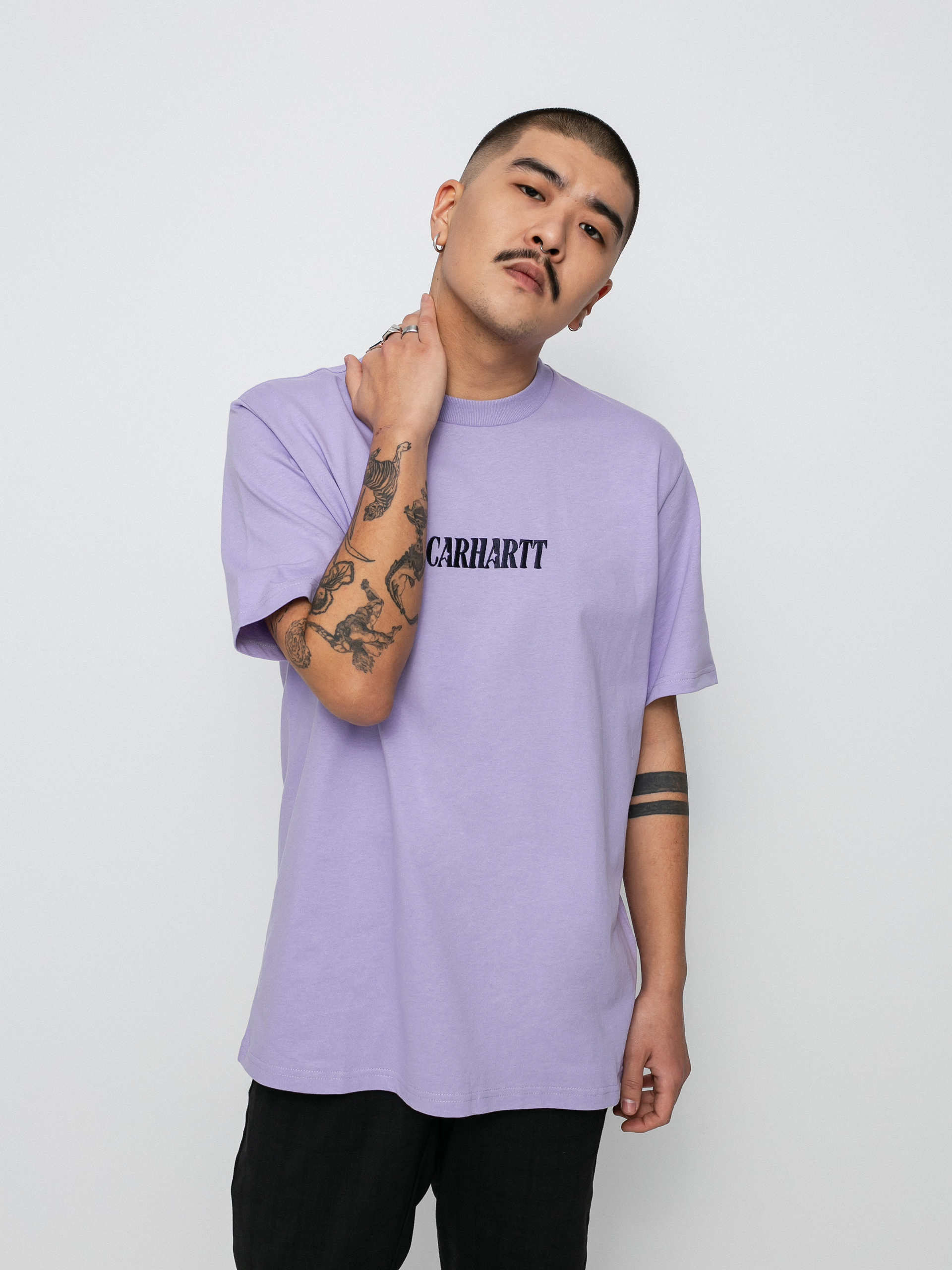 Carhartt WIP Multi Star Script T-shirt - violet (soft lavender/mizar)