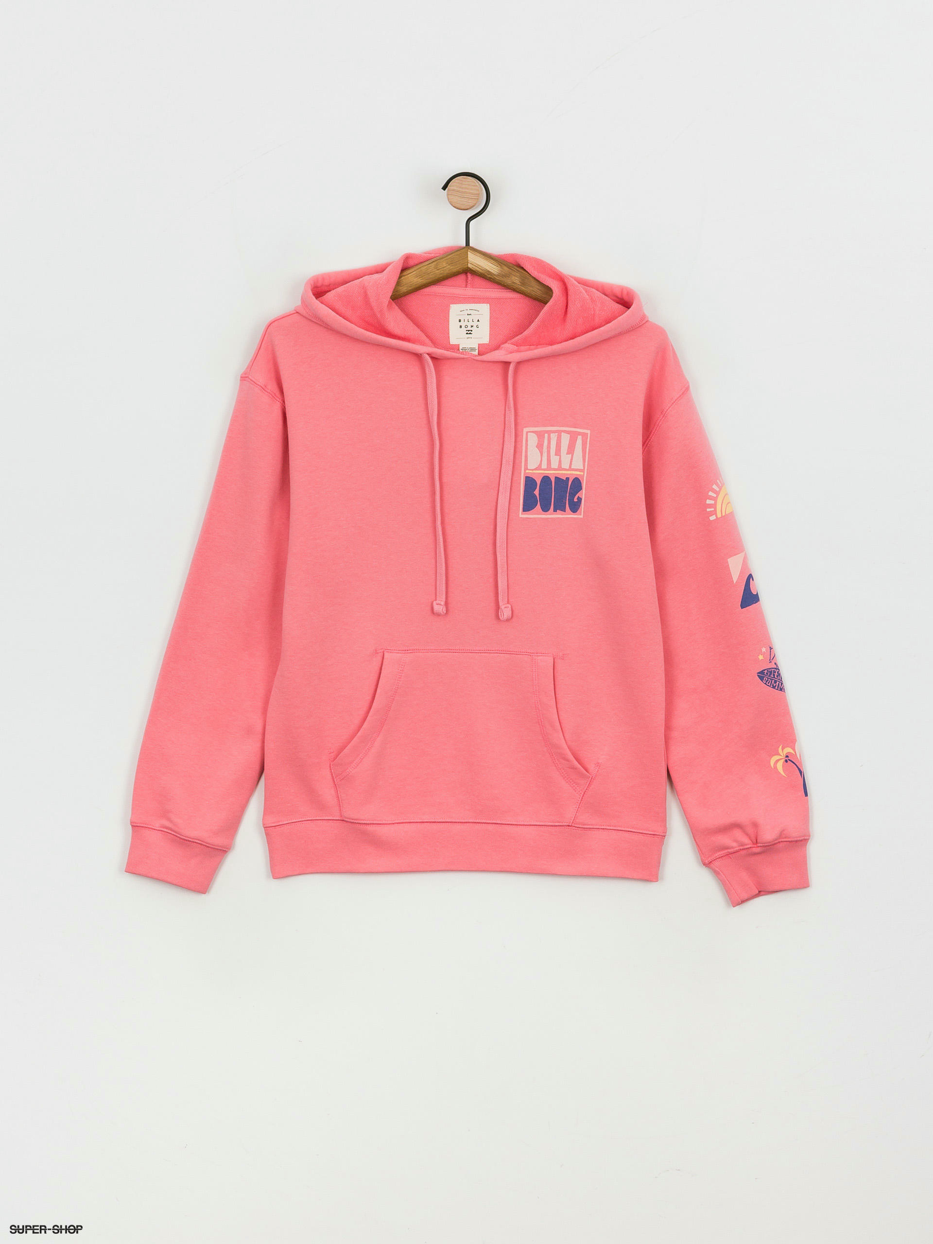 Pink sales billabong hoodie