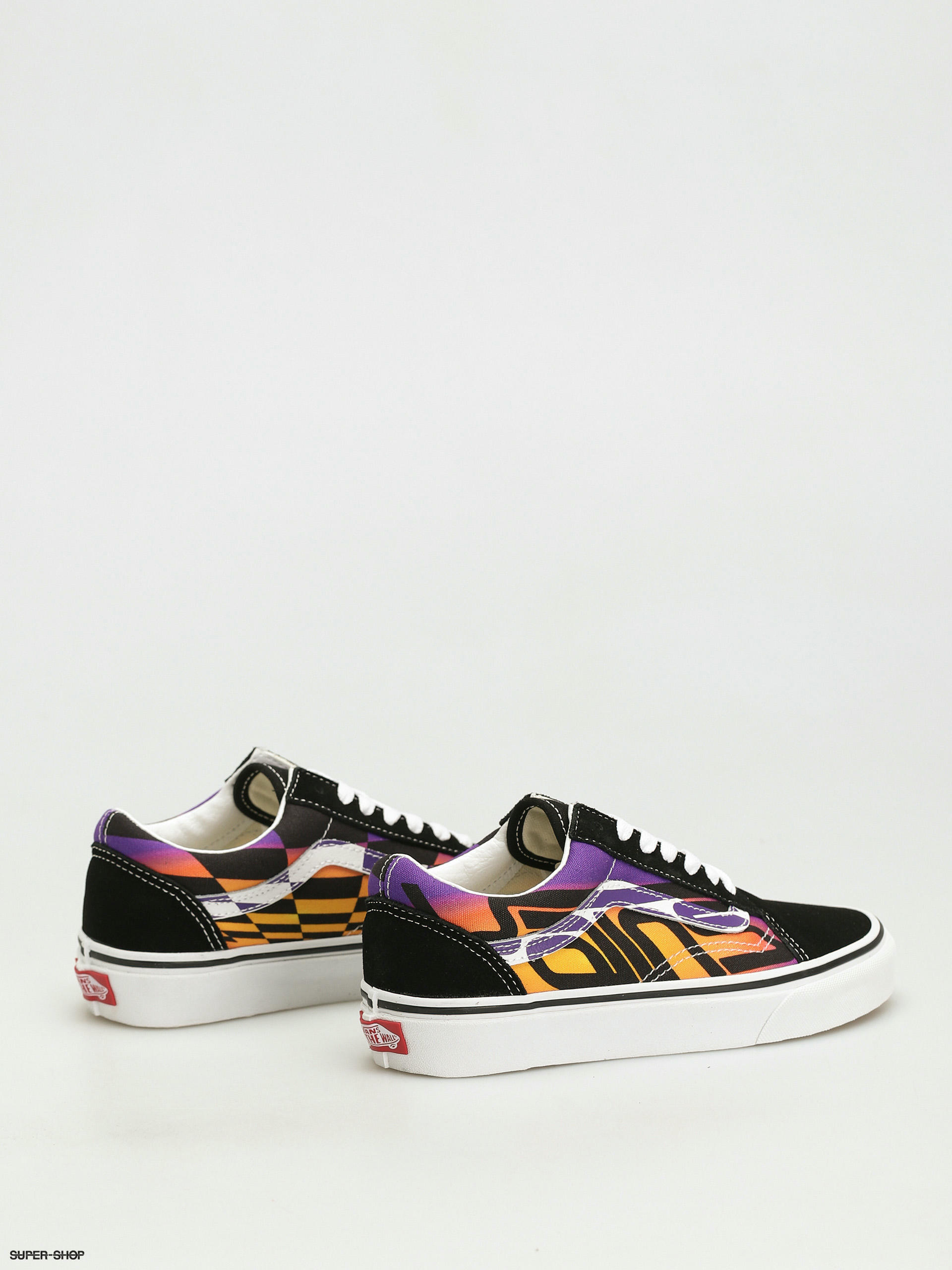 vans old skool black multi