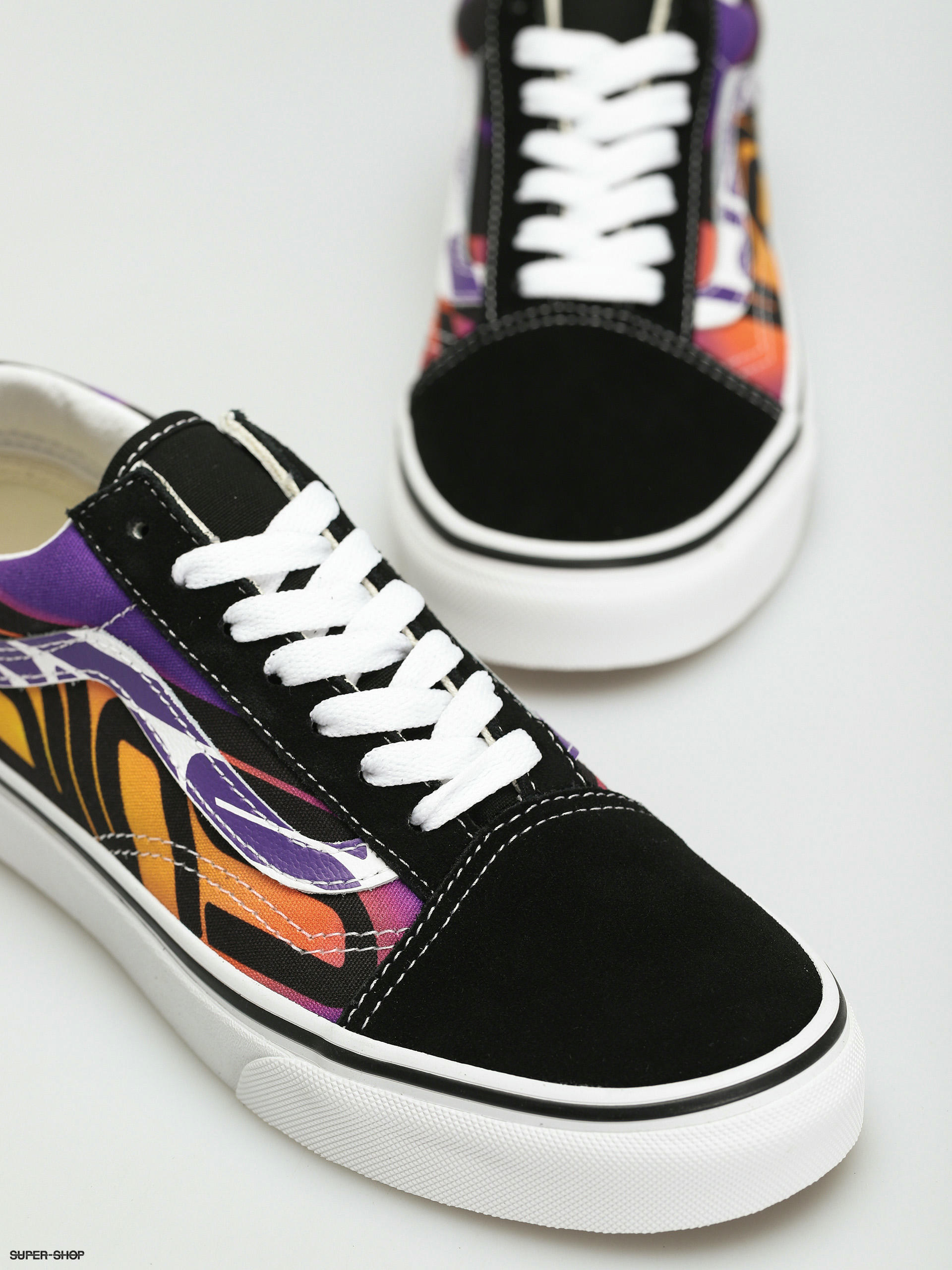 Vans old 2025 skool purple flame