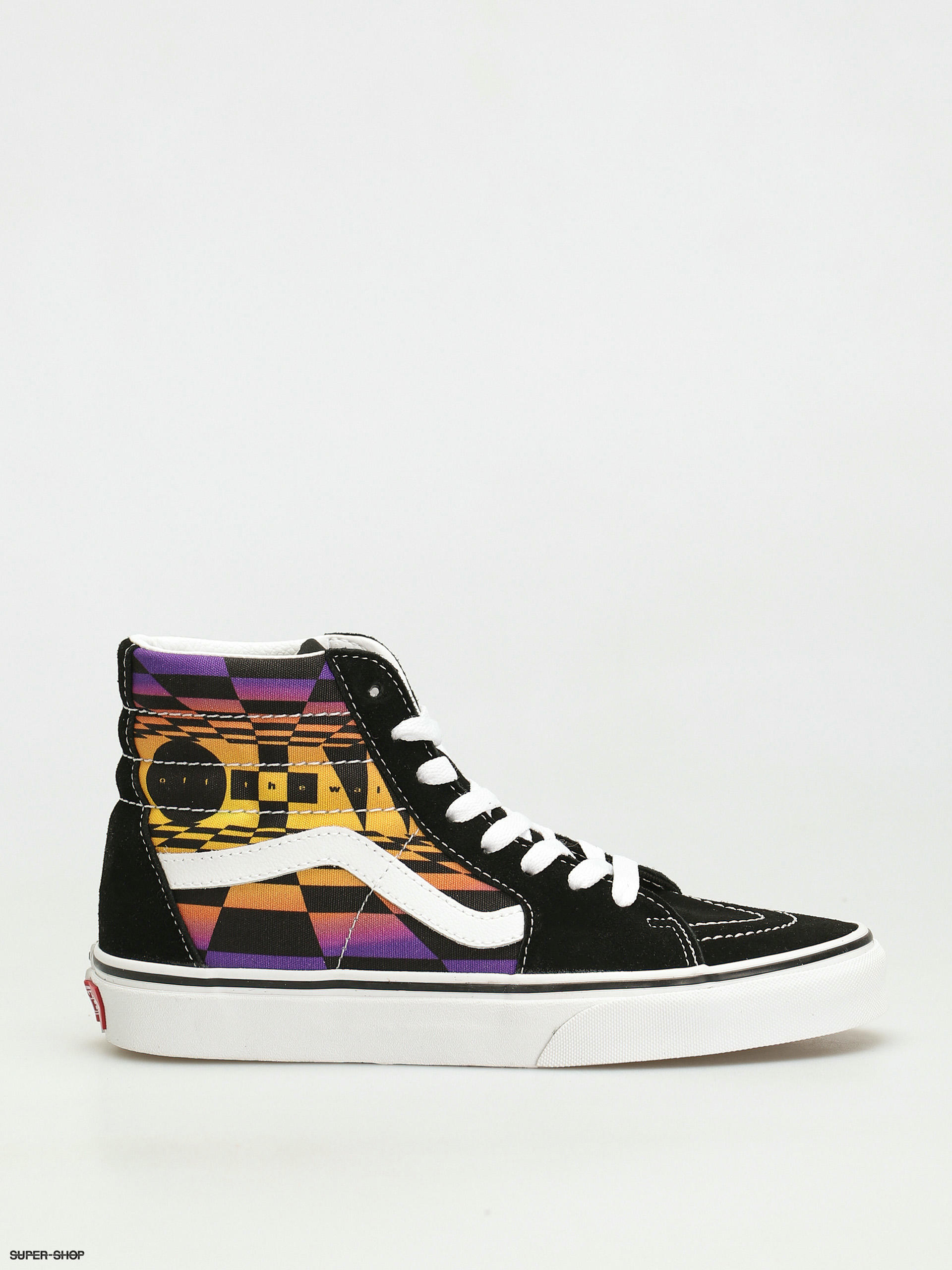 Vans high tops hot sale black and white womens