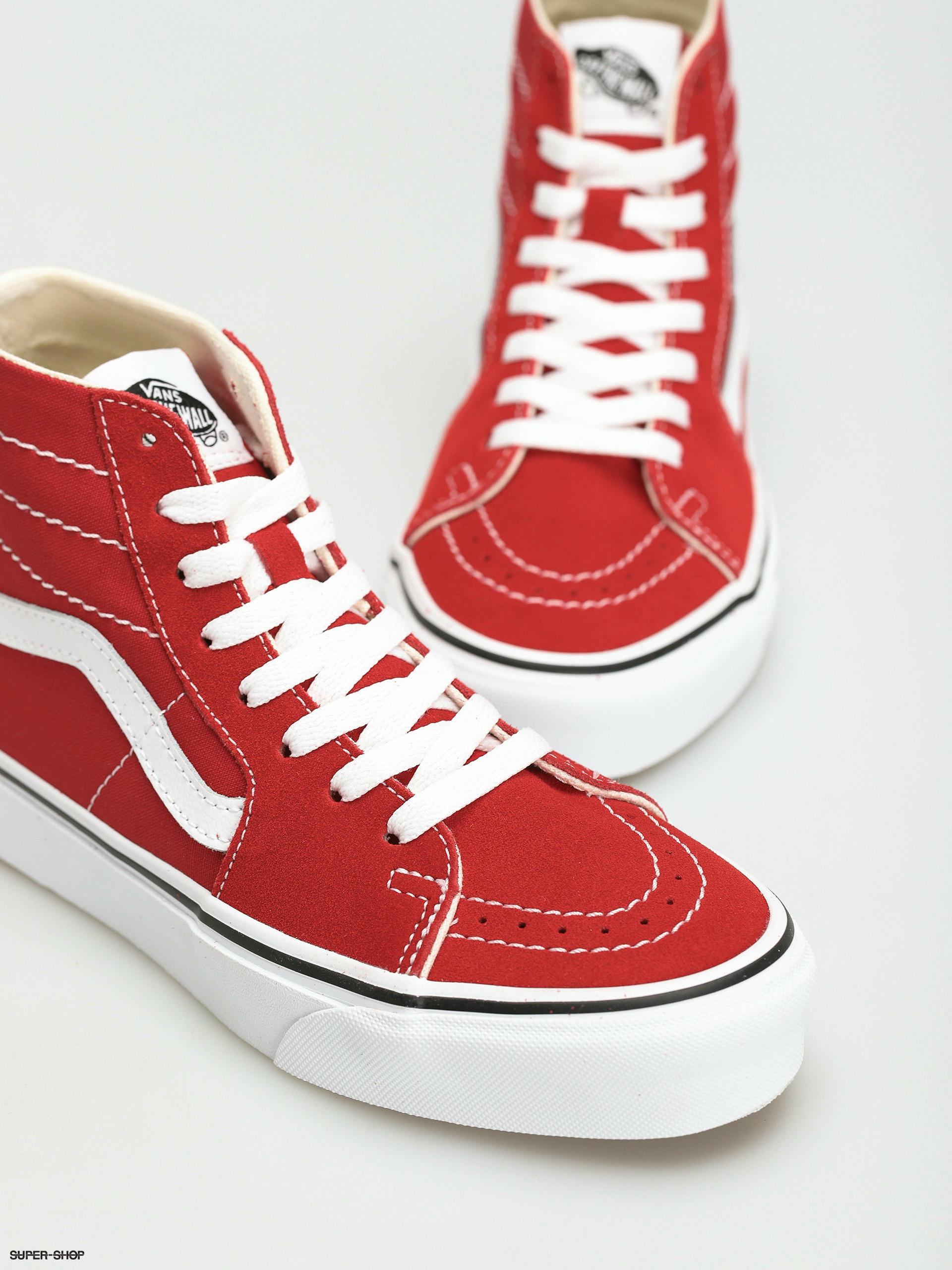 vans red high cut