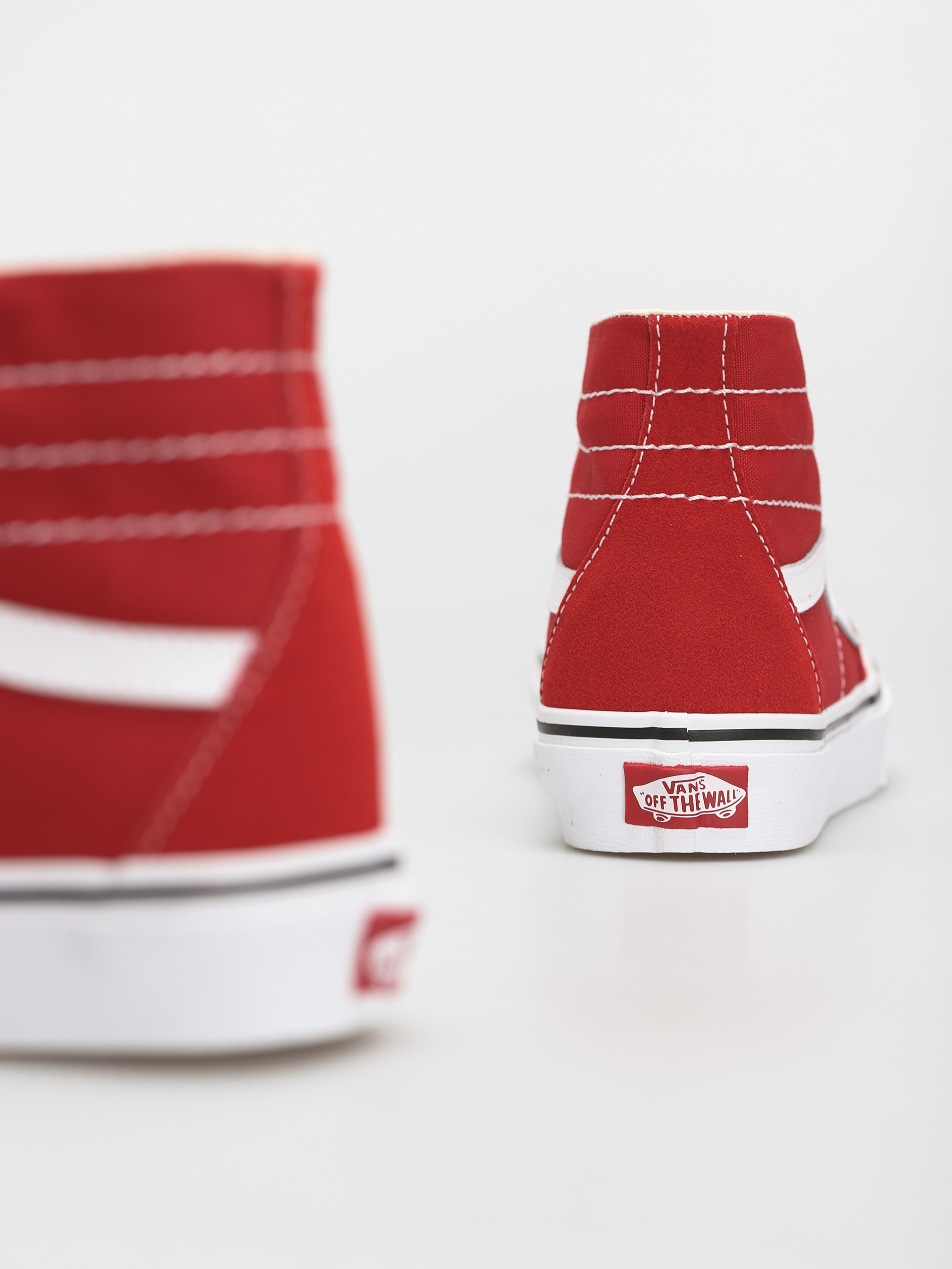 Vans Sk8 Hi Tapered Shoes (racing red/true white)