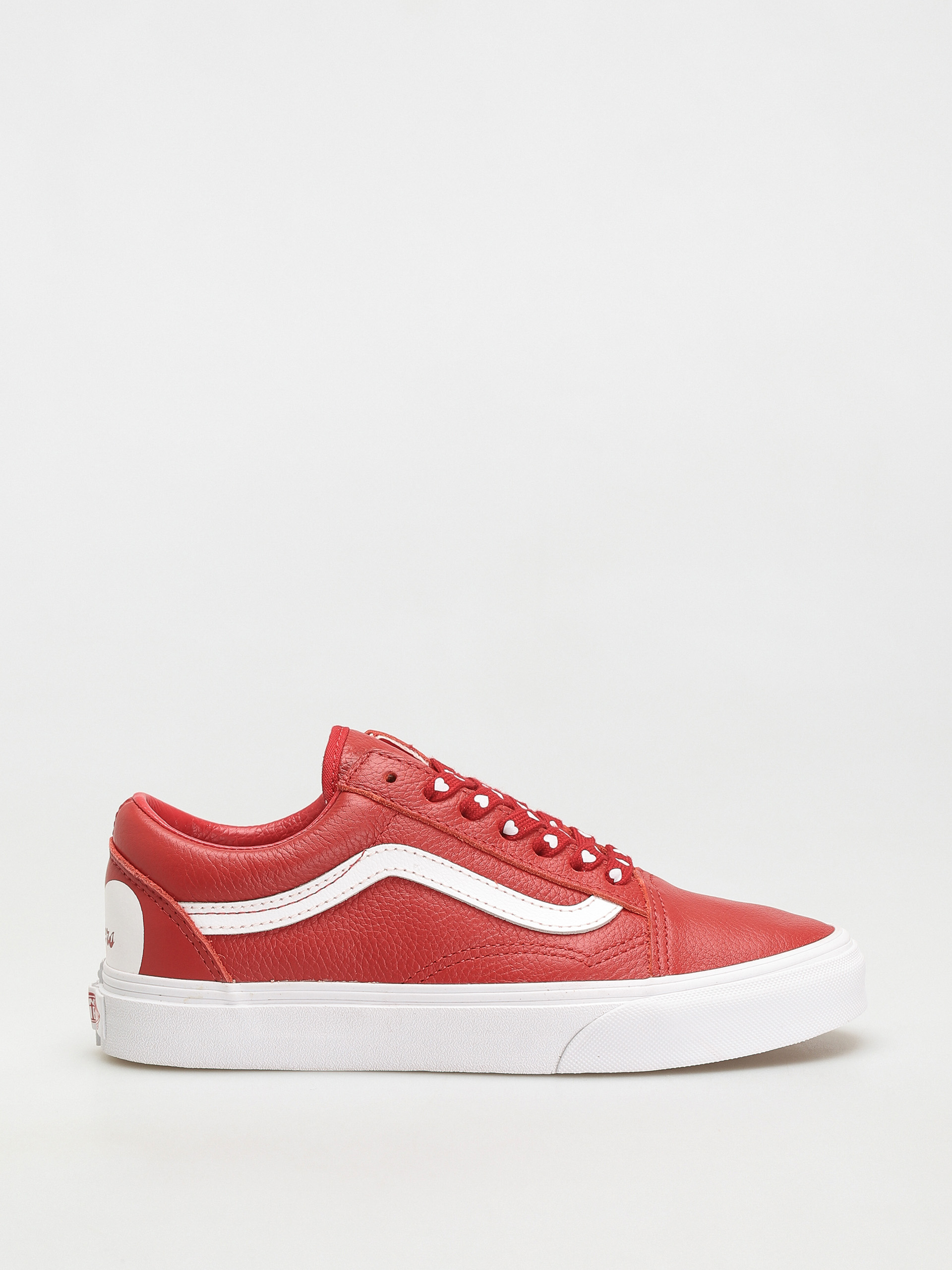 racing red and white vans