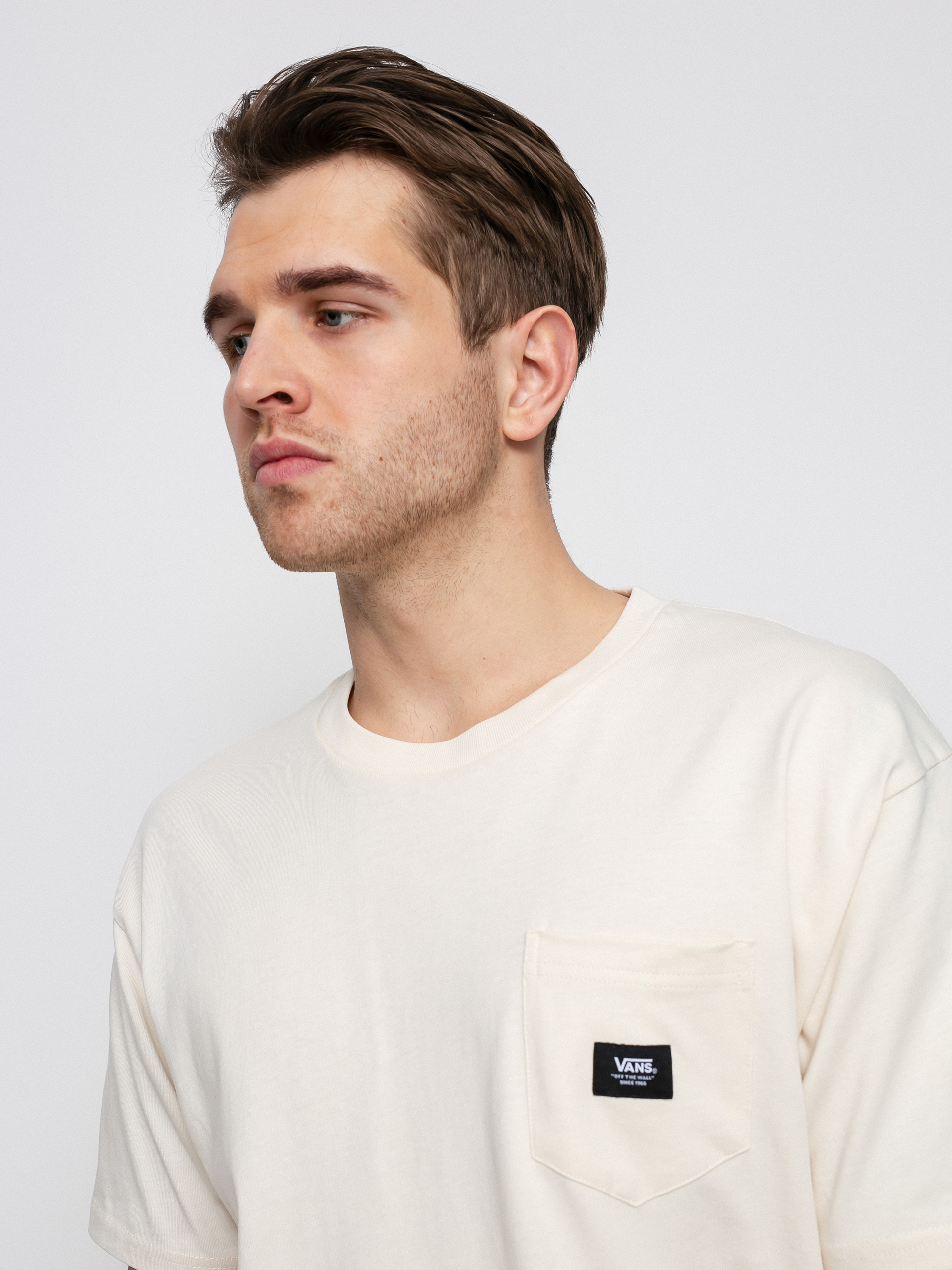 Vans Woven Patch Pocket T-shirt (antique white)