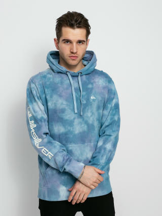 Quiksilver Natural Cloudy HD Hoodie (airy blue cloudy tie dye)