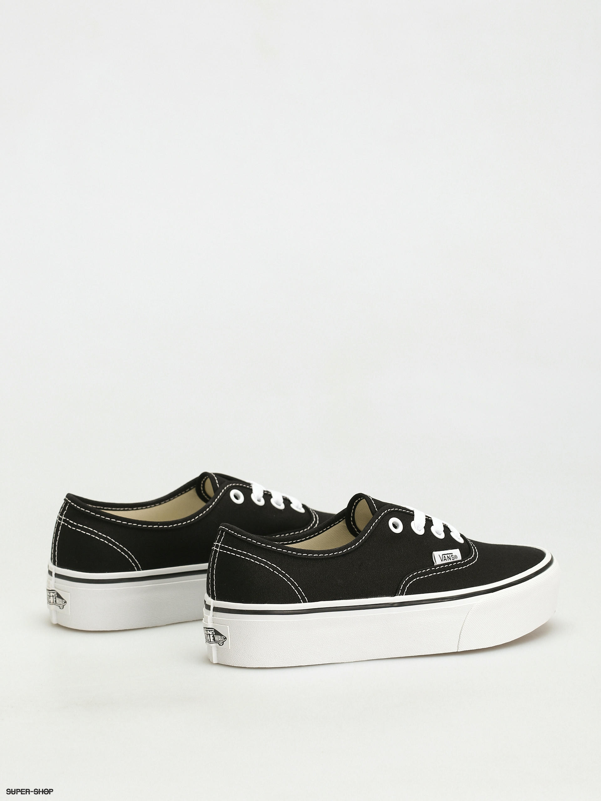 vans authentic black platform