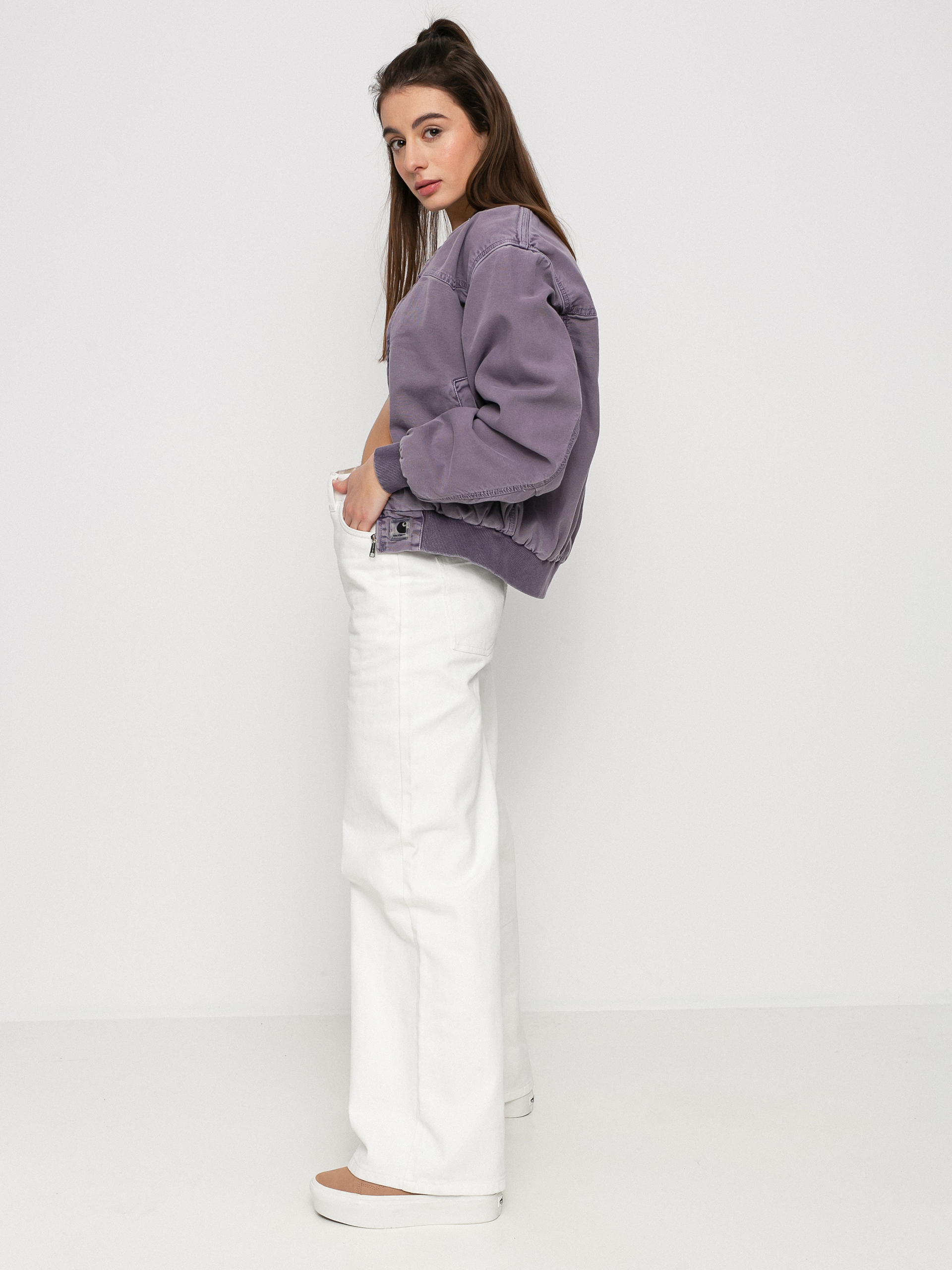 Carhartt WIP Santa Fe Bomber Jacket Wmn - violet (razzmic)