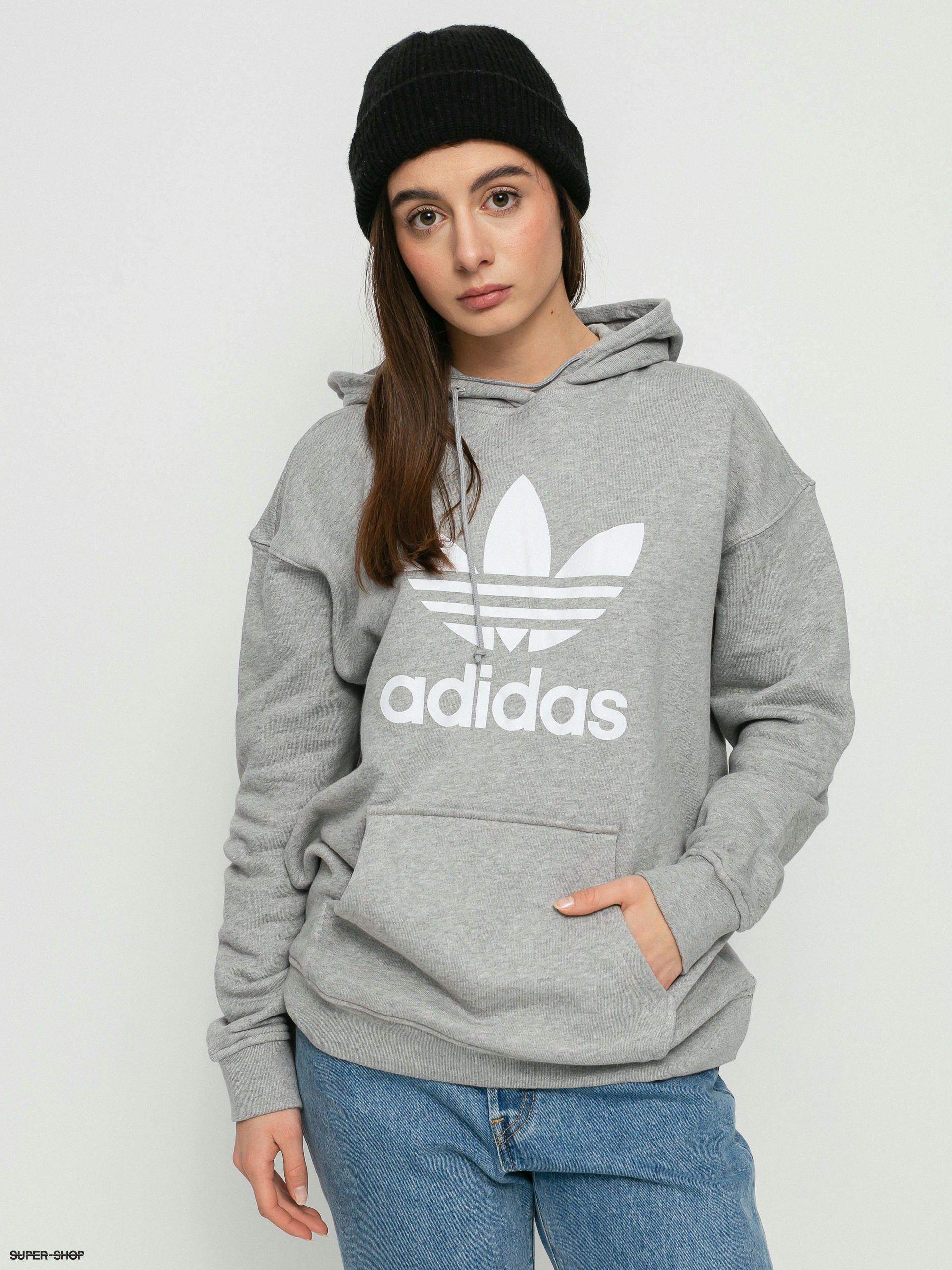 heather grey adidas hoodie